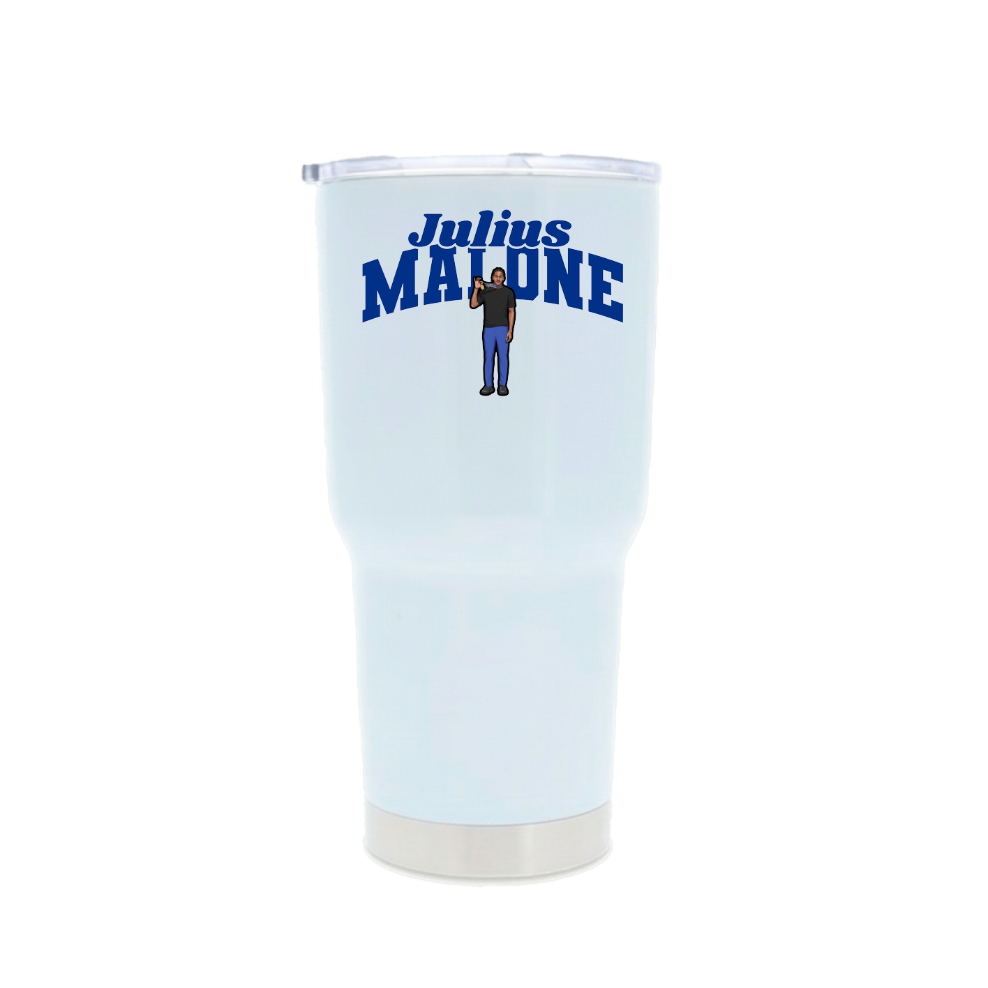 30oz Stainless Steel Tumbler — Signature Arch in White