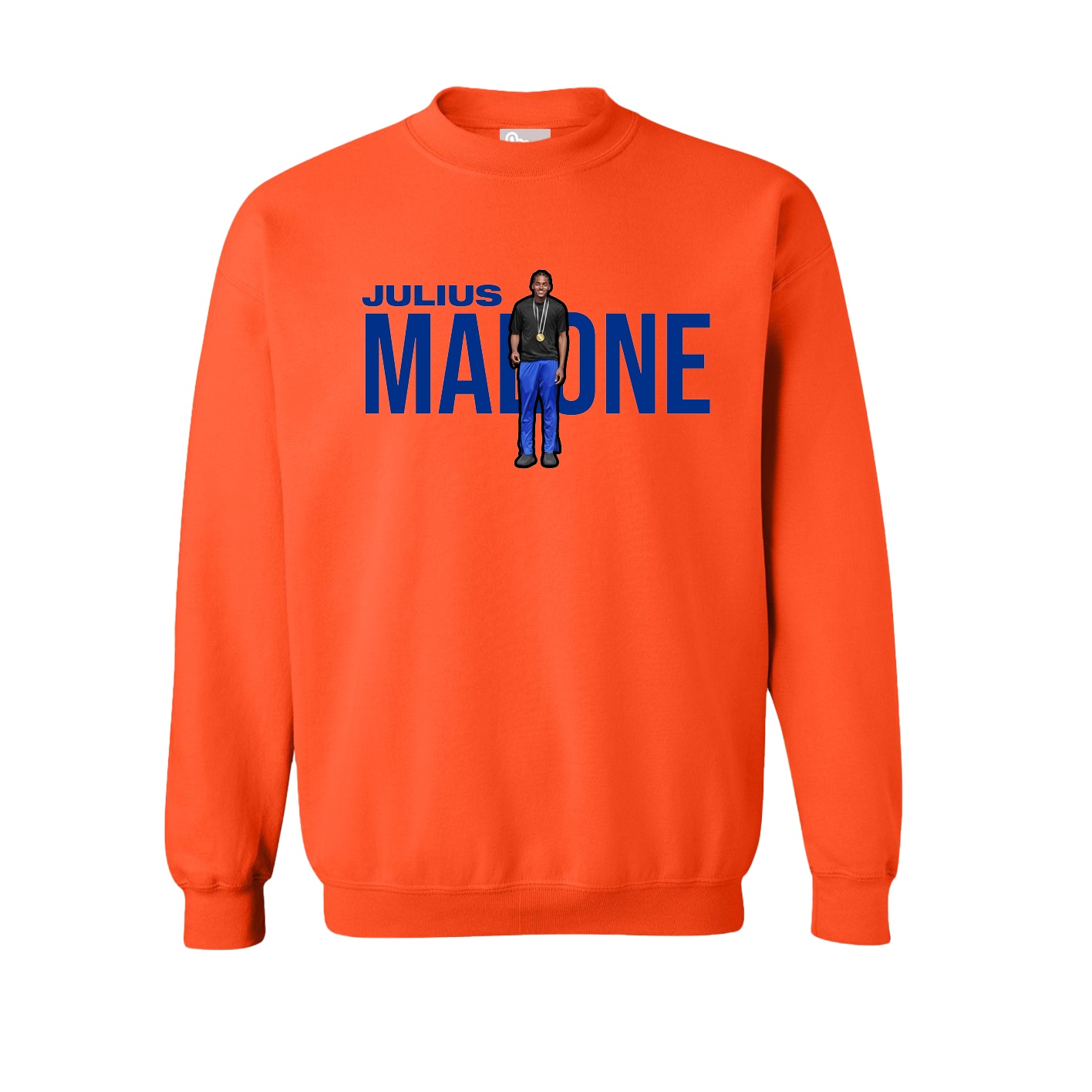 Fleece Crew — Player Name in Orange