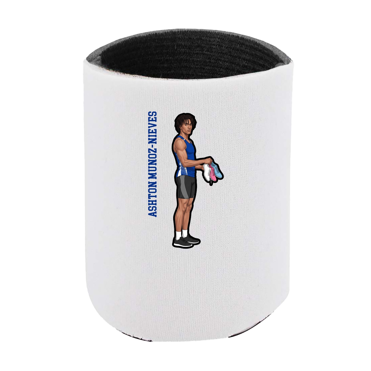 Can Holder — Name Vertical in White