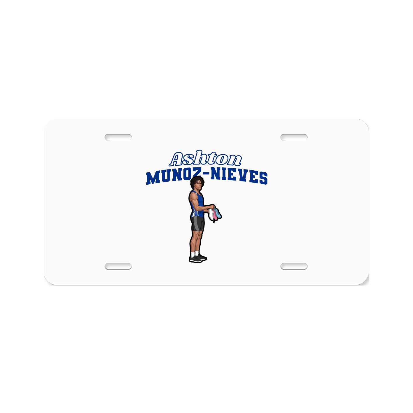 License Plate — Name Arch in Classic