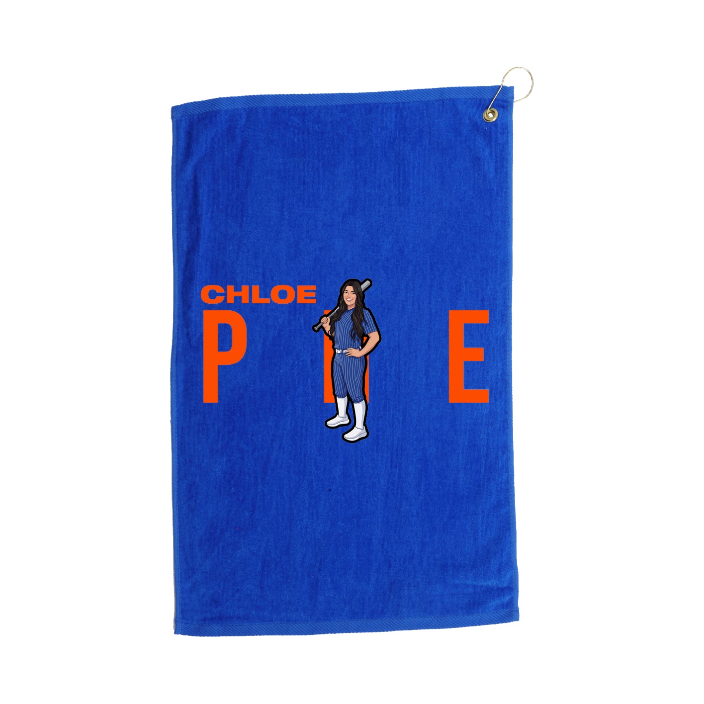 Golf Towel — Player Name in Royal