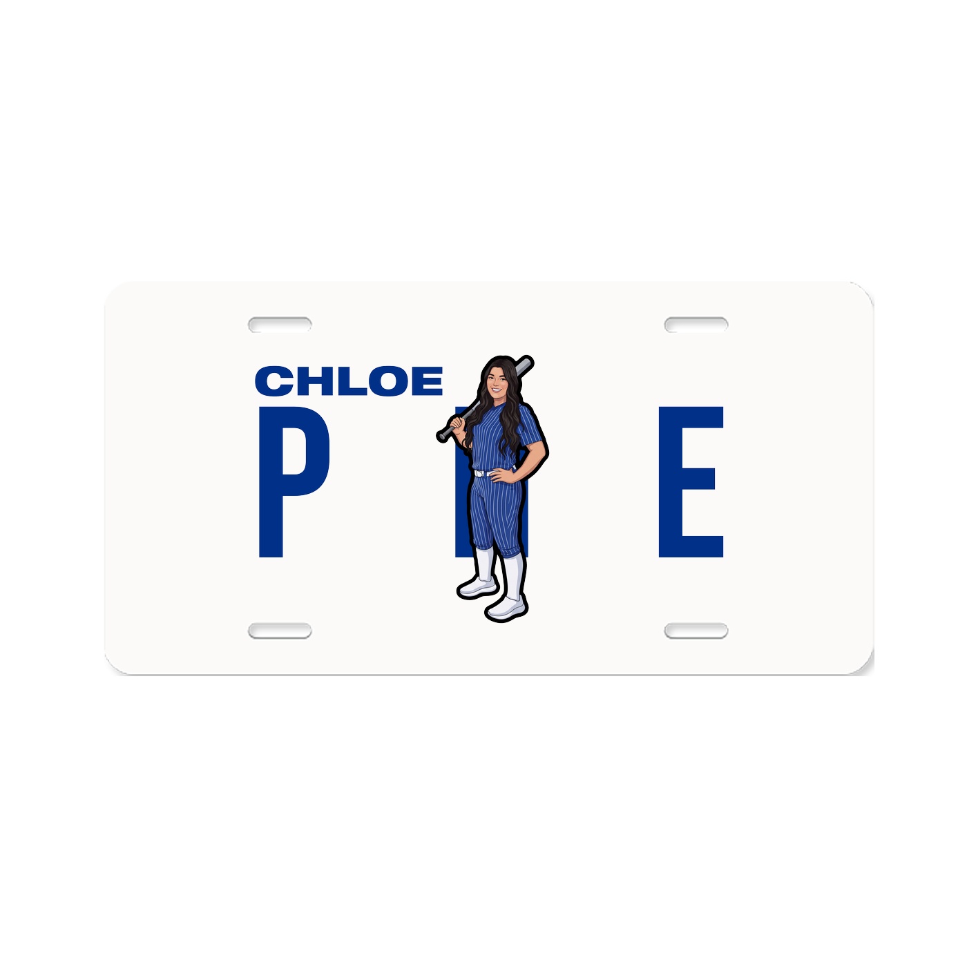 License Plate — Player Name in Classic