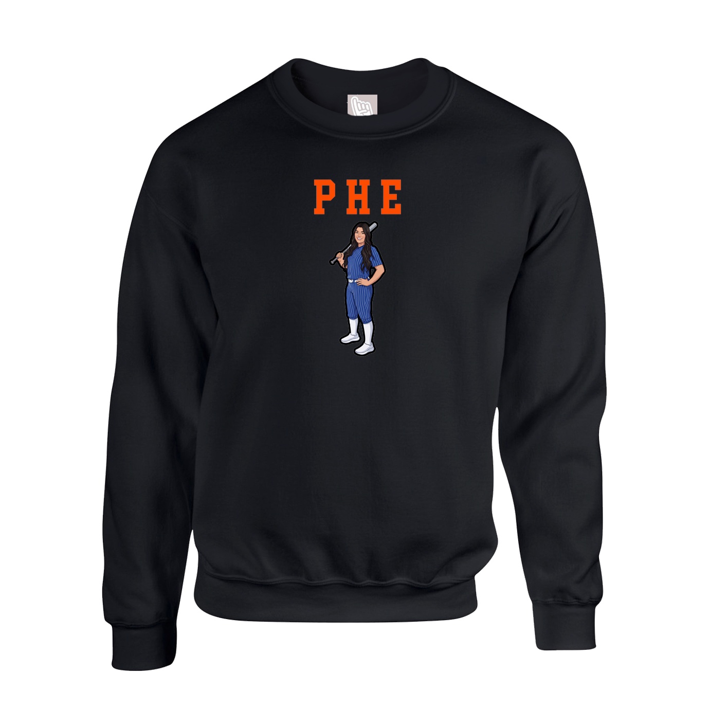 Fleece Crew — Shirsey in Black