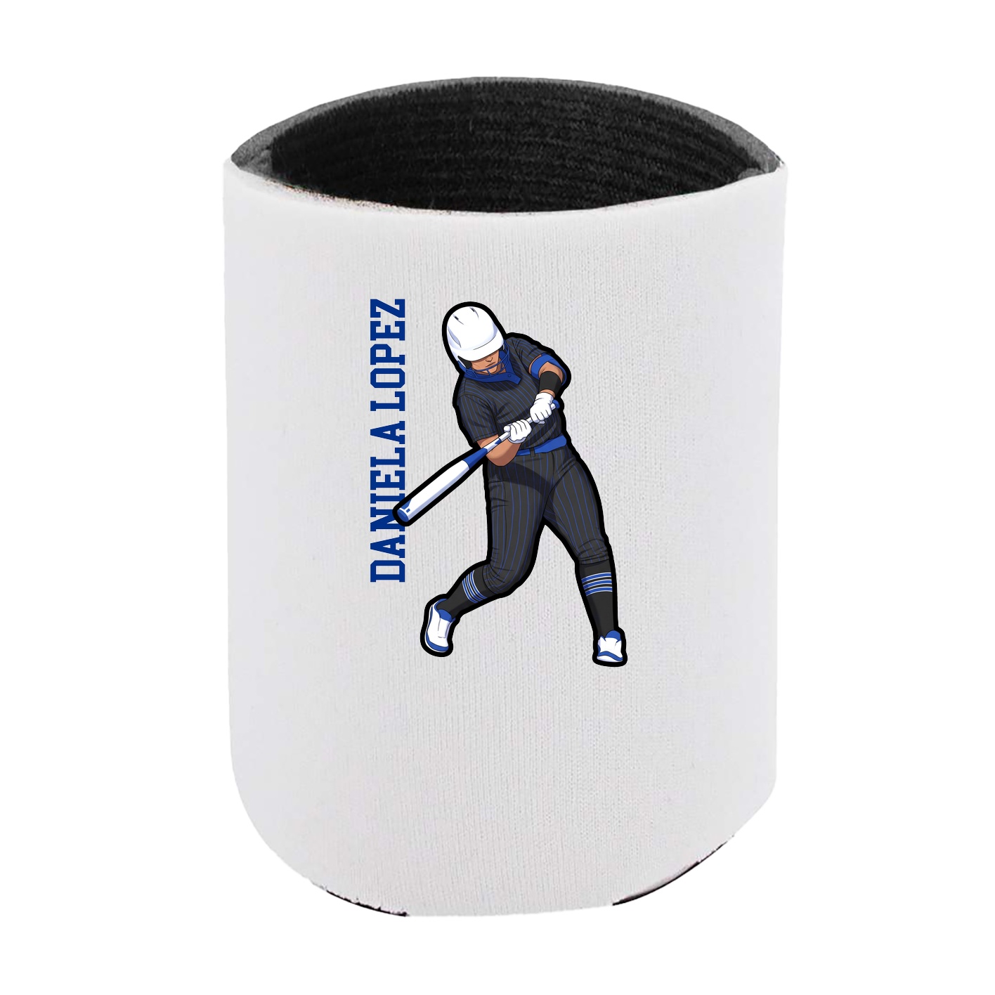 Can Holder — Name Vertical in White