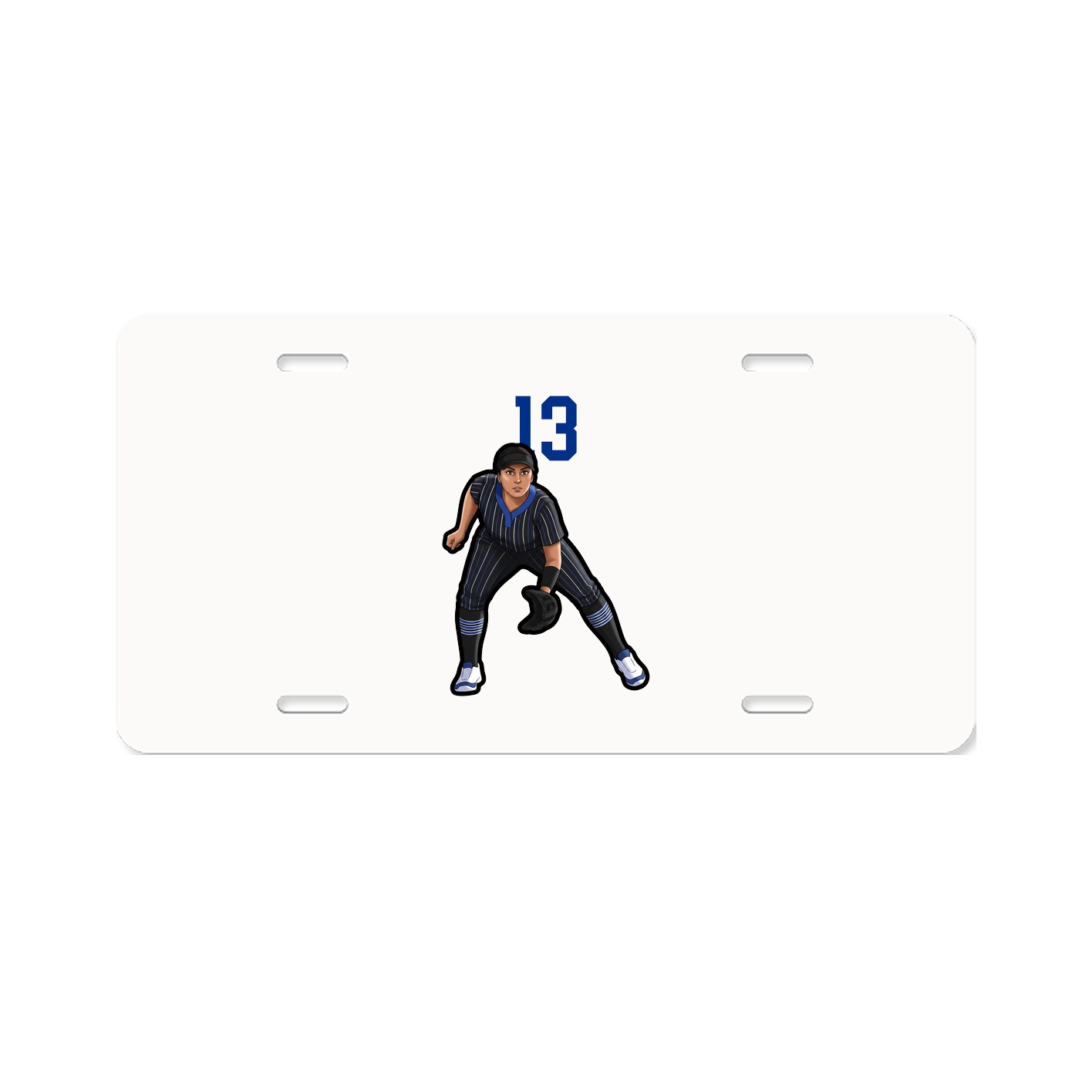 License Plate — Number Top in Classic