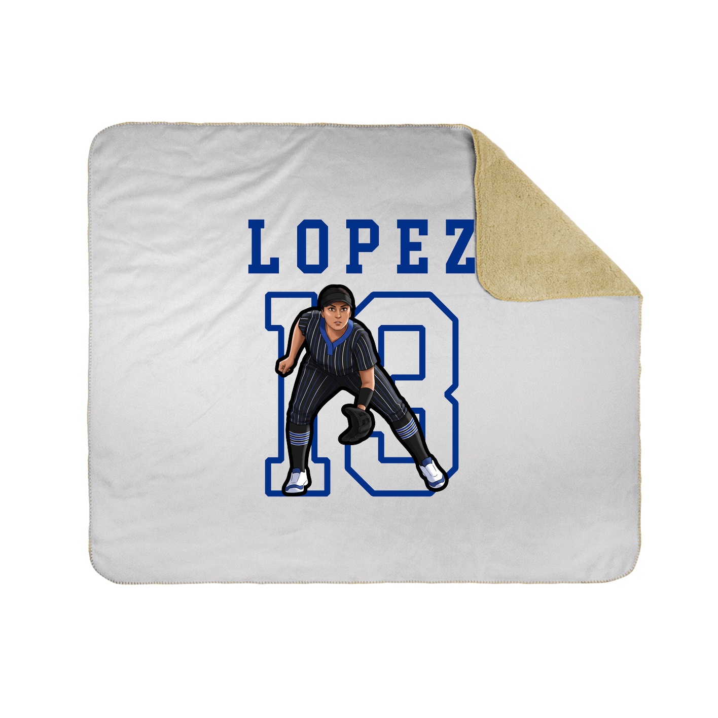 Throw Blanket — Shirsey in White