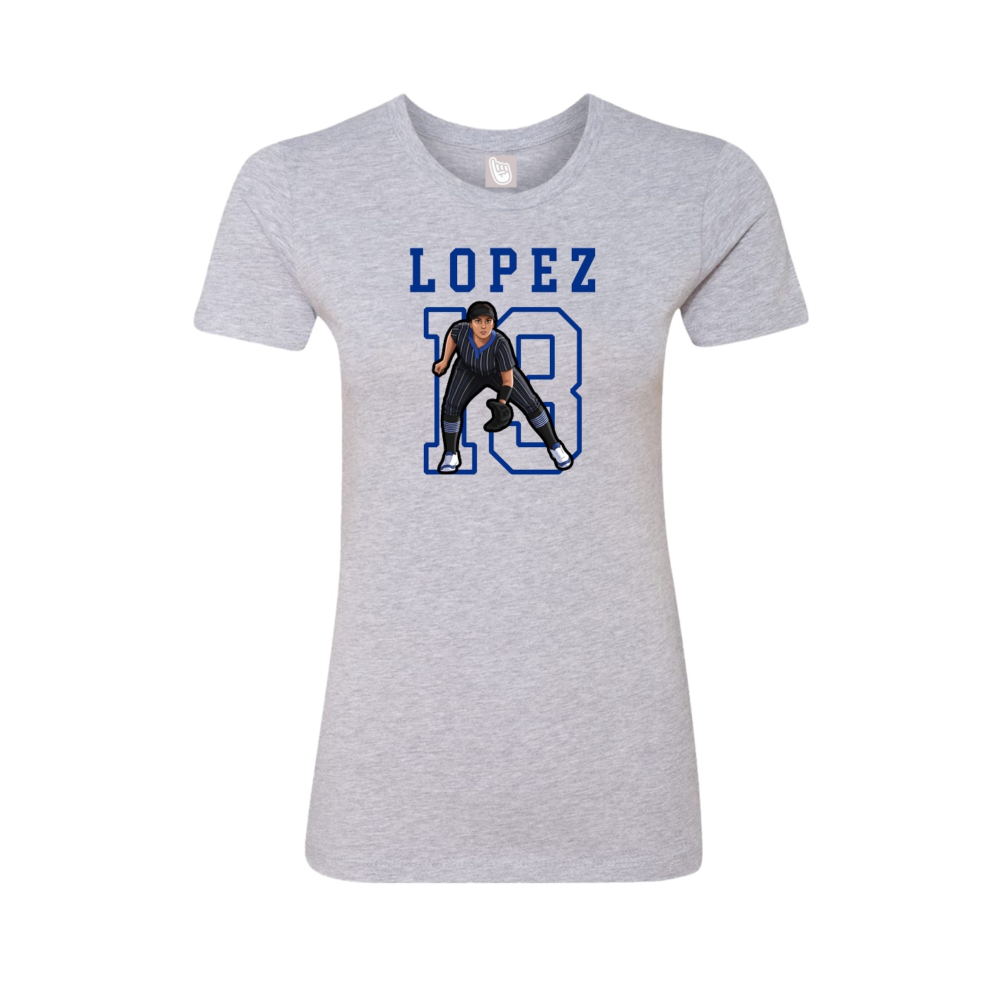 Fitted Women's Tee — Shirsey in Grey