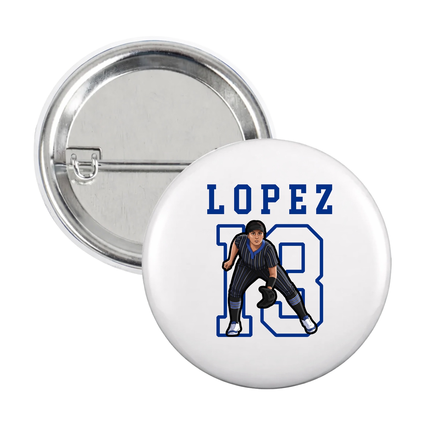 Game Day Button — Shirsey in White