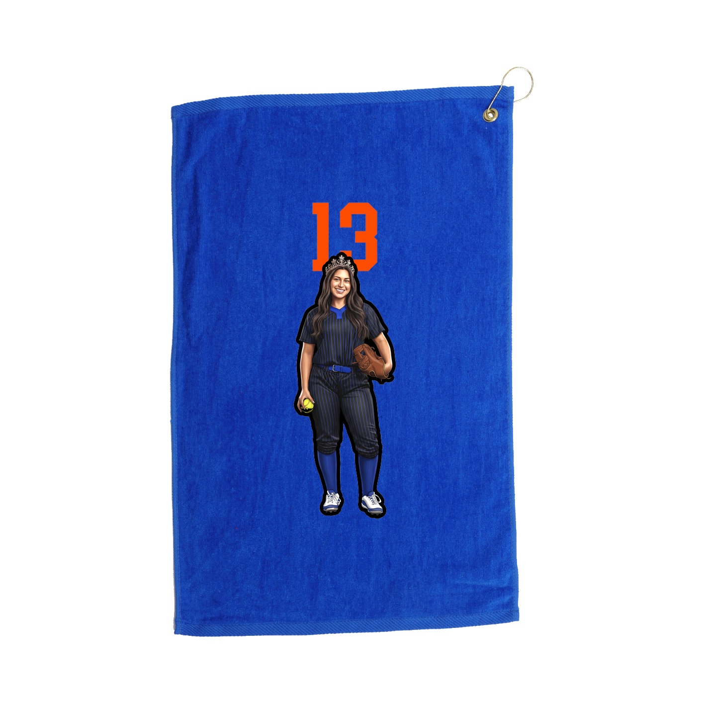 Golf Towel — Number Top in Royal