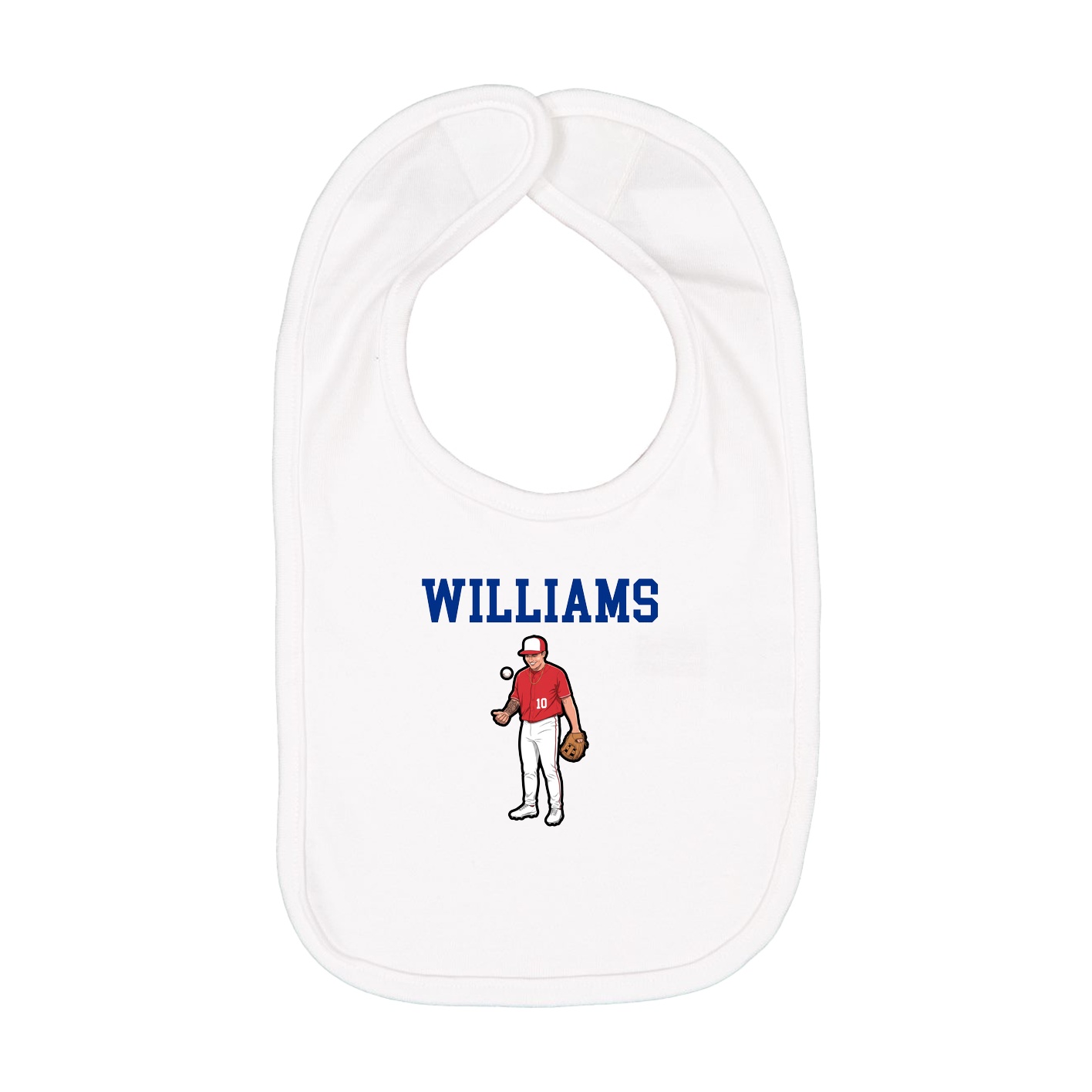 Infant Bib — Shirsey in White