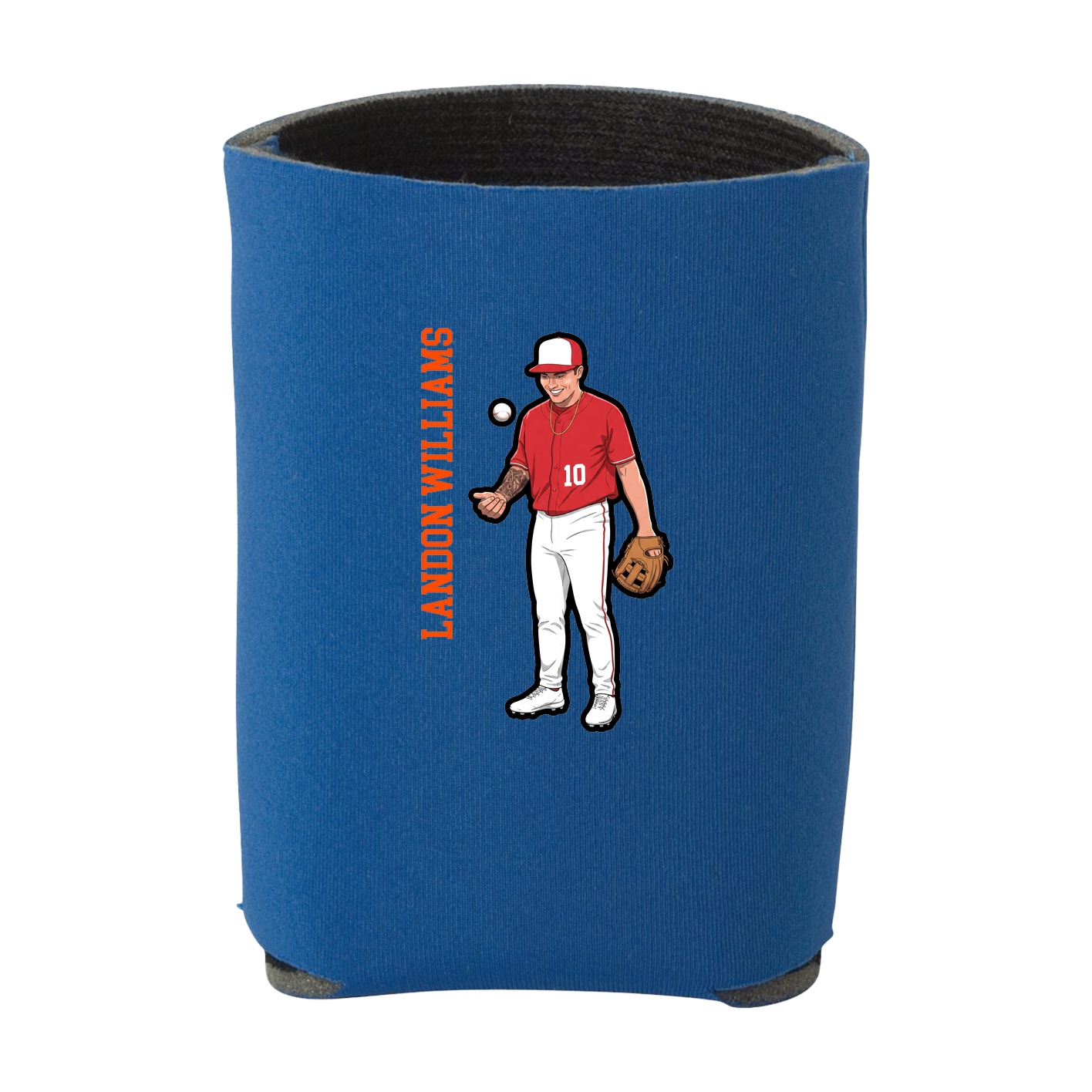 Can Holder — Name Vertical in Royal