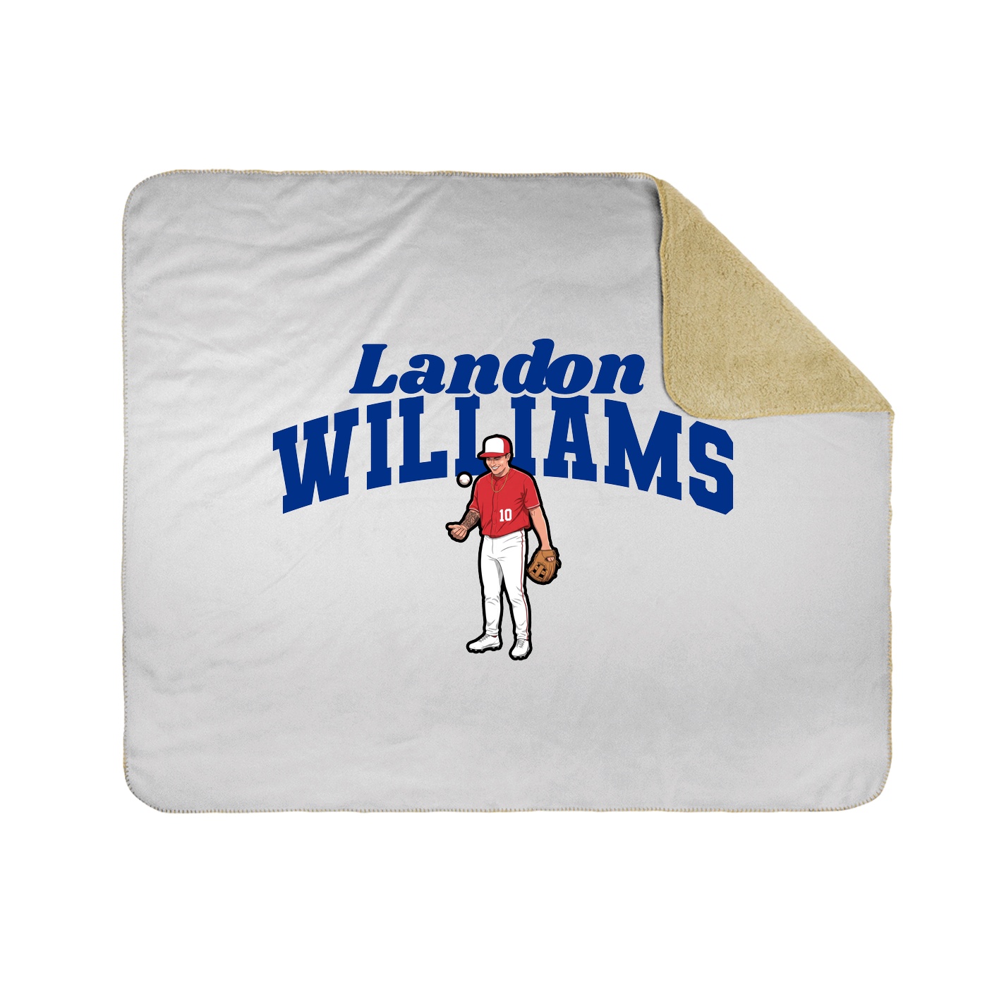 Throw Blanket — Signature Arch in White