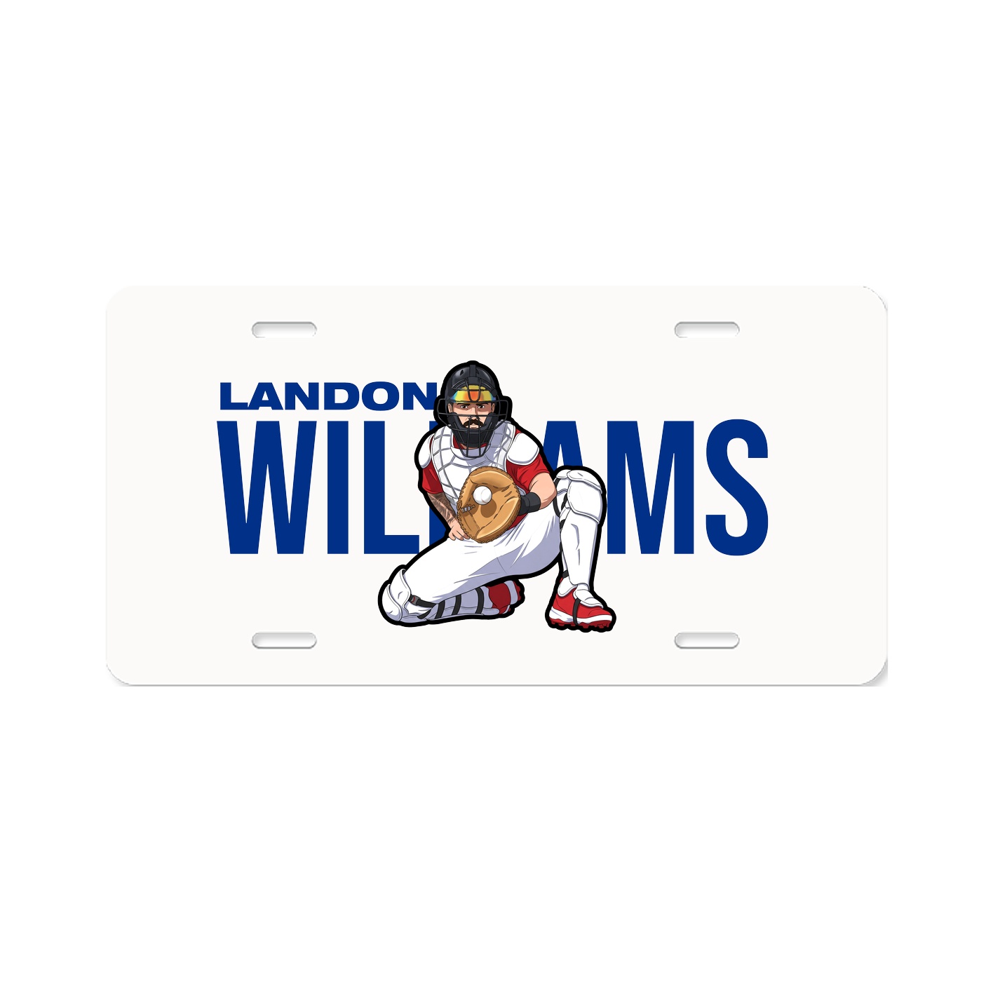 License Plate — Player Name in Classic