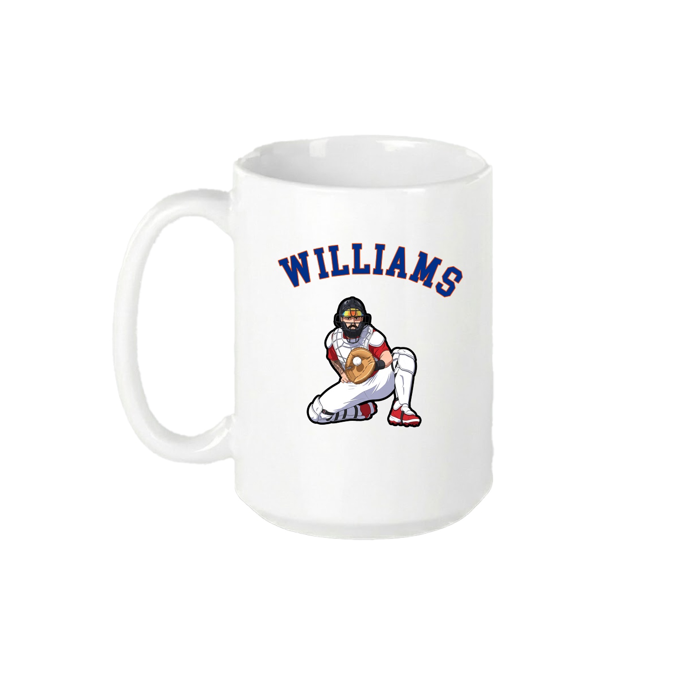 15oz Coffee Mug — Shirsey Arch in White