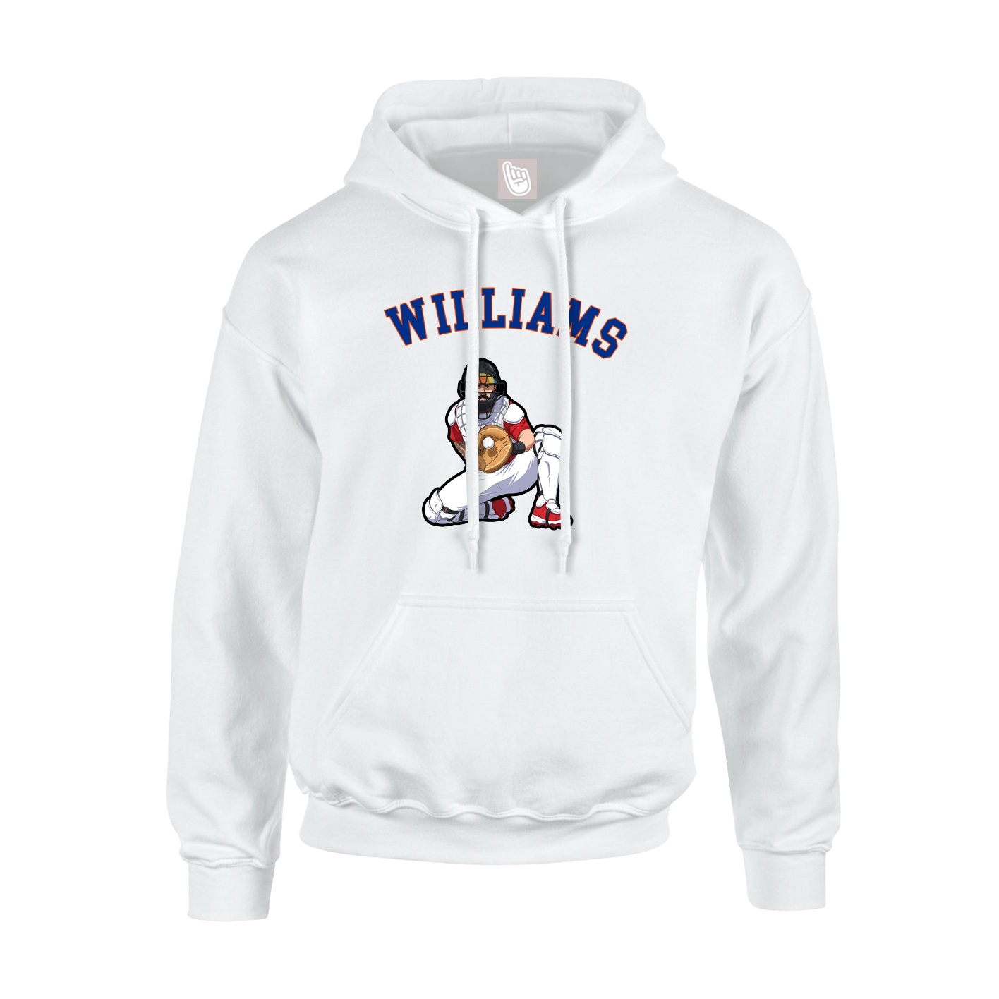 Youth Hoodie — Shirsey Arch in White