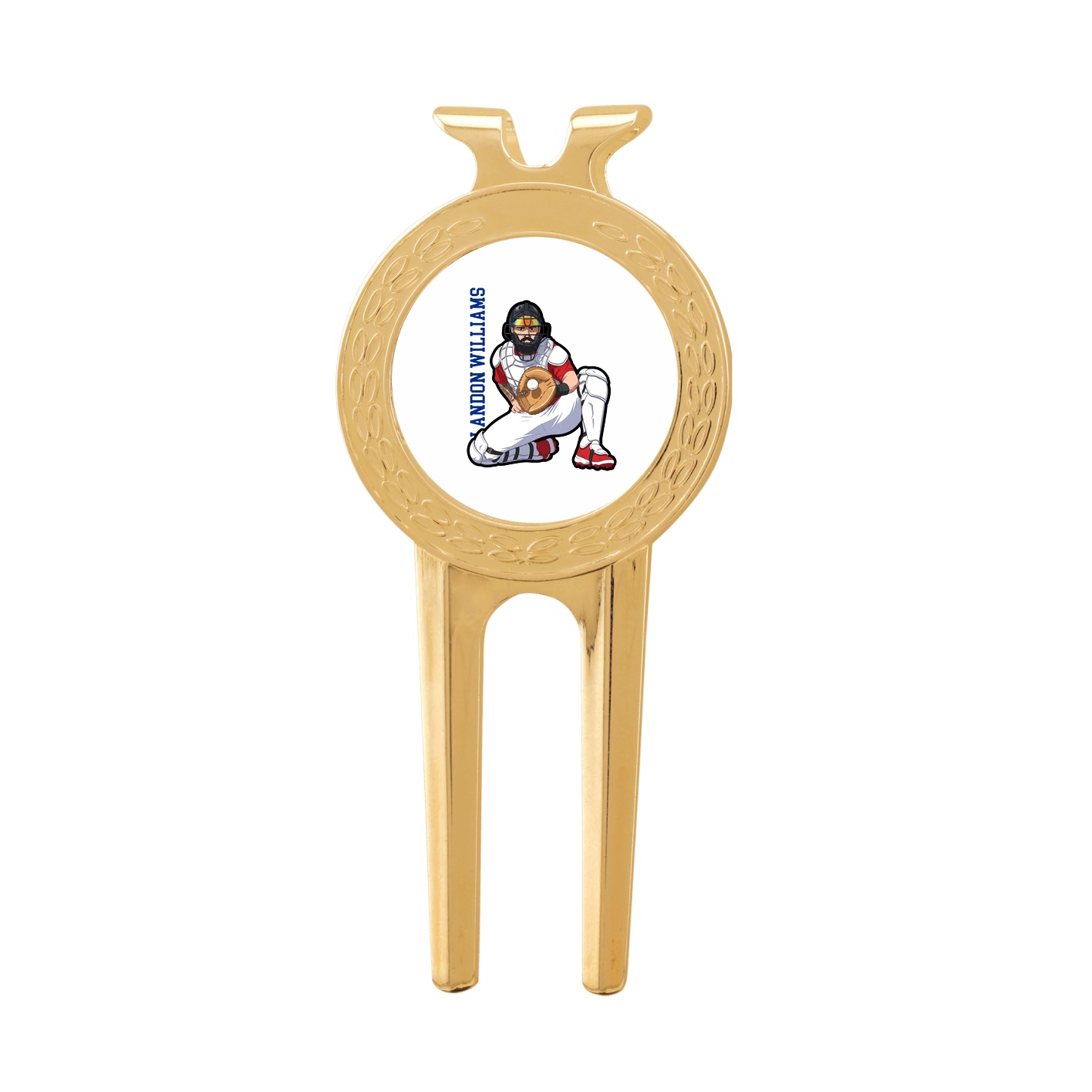 Divot Tool with Ball Marker — Name Vertical in Classic