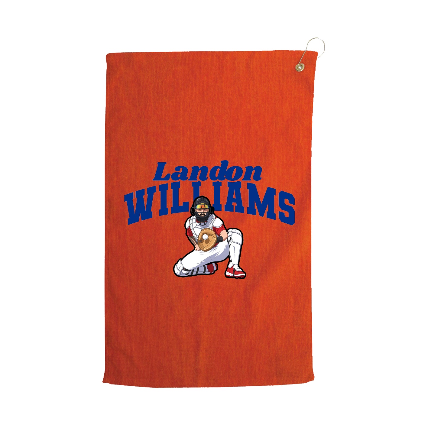 Golf Towel — Signature Arch in Orange