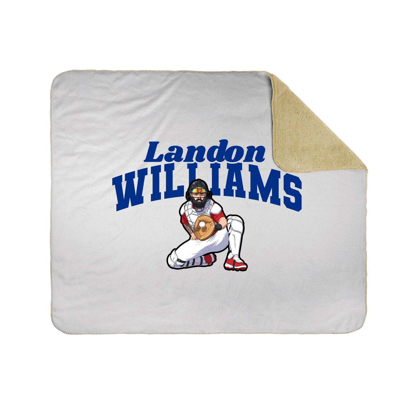 Throw Blanket — Signature Arch in White