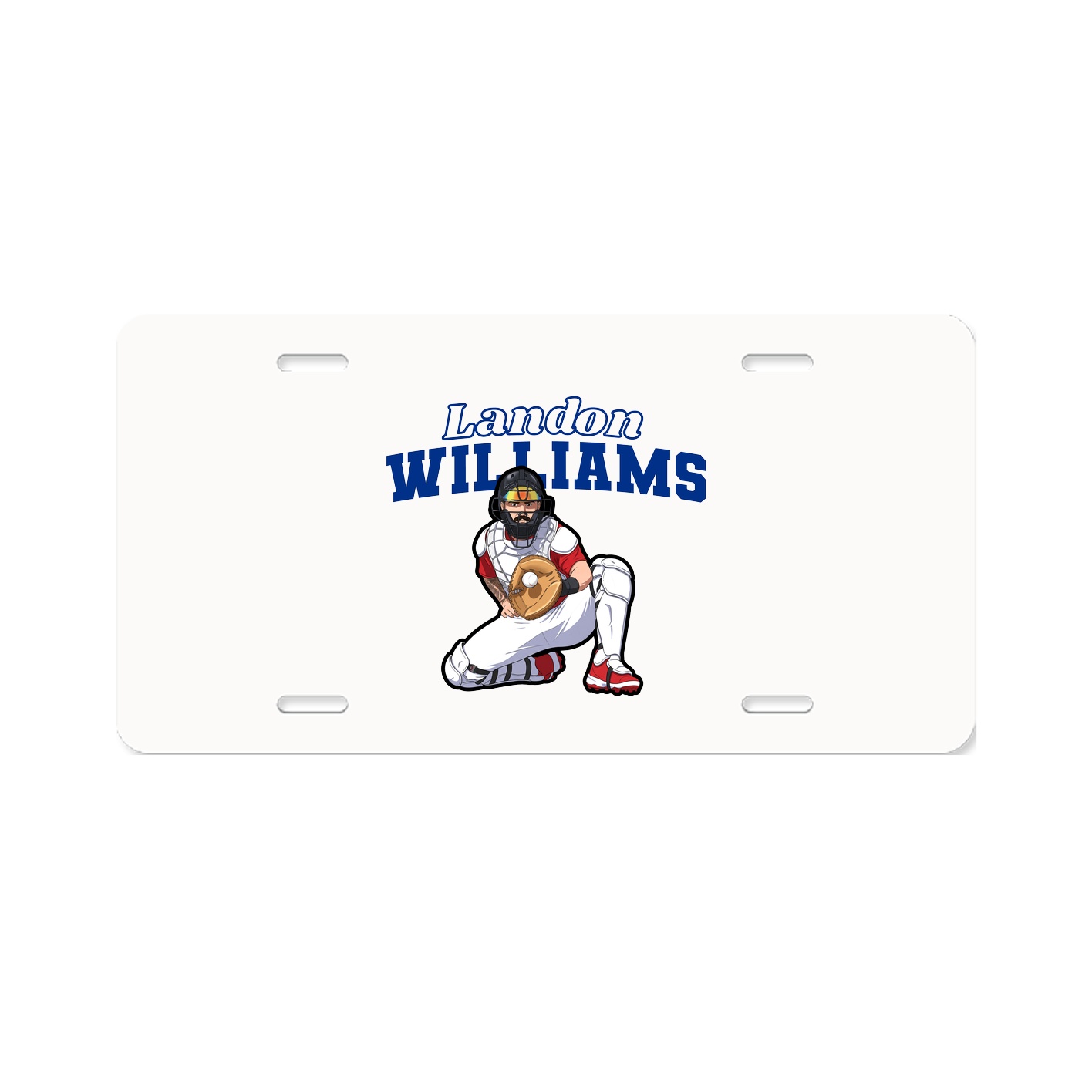 License Plate — Name Arch in Classic