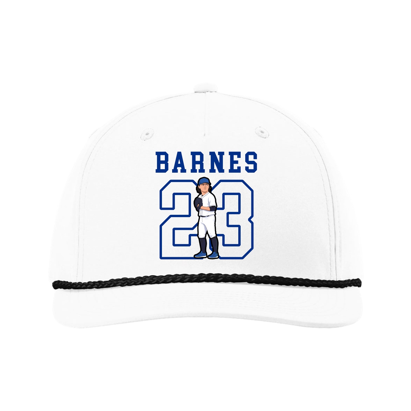 Five-Panel Classic Rope Cap — Shirsey in White
