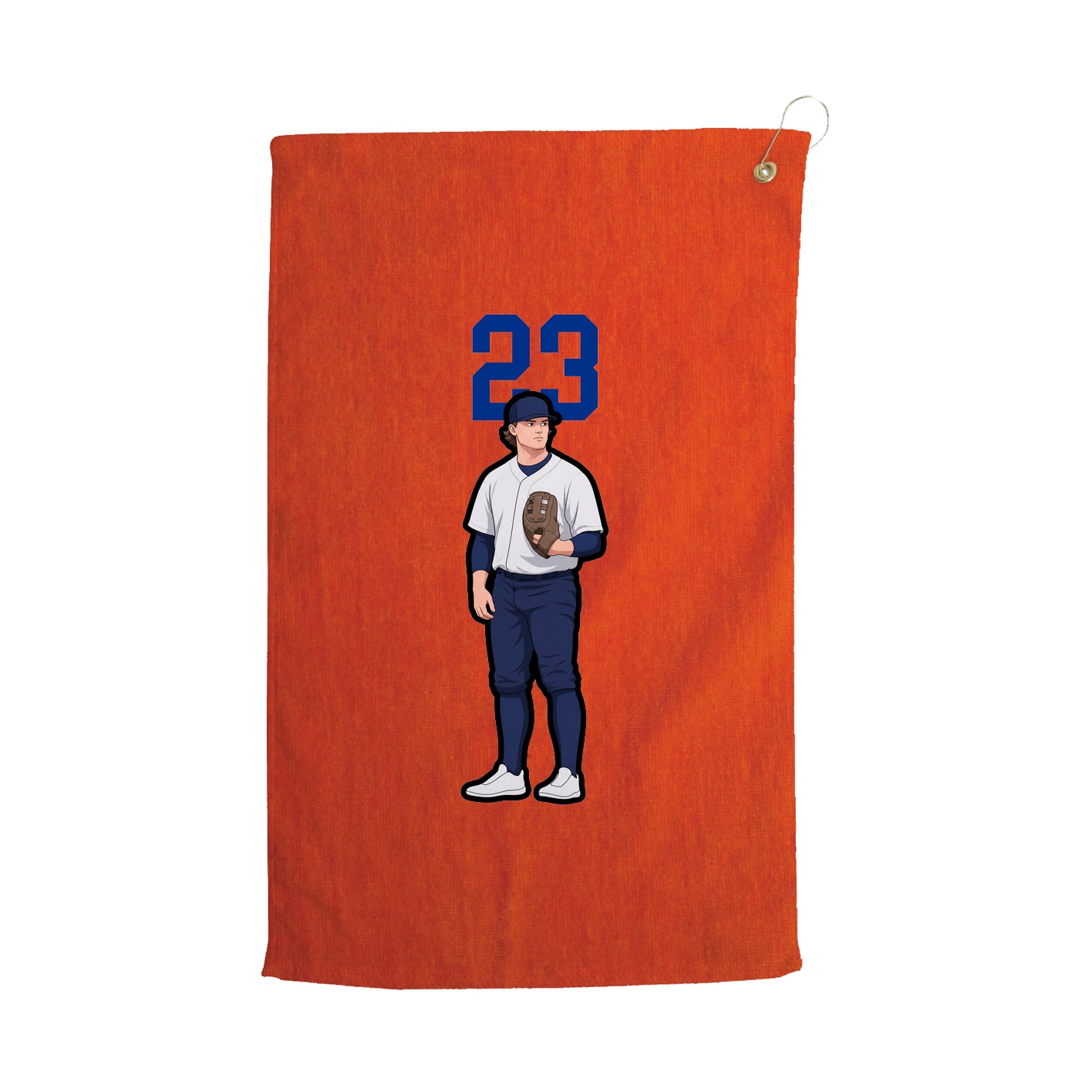 Golf Towel — Number Top in Orange