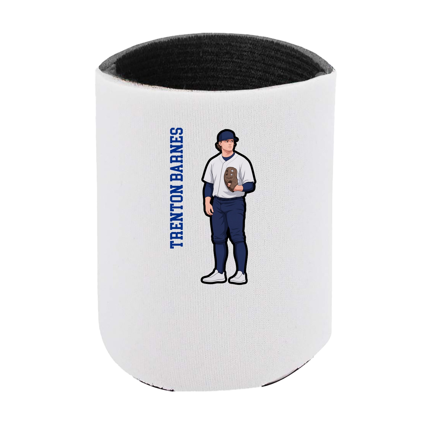 Can Holder — Name Vertical in White