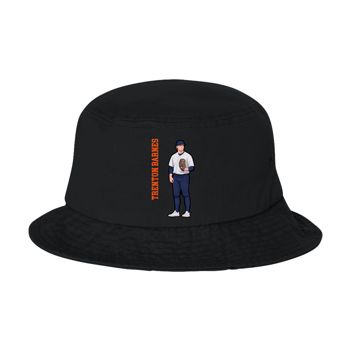 Bucket Cap — Name Vertical in Black
