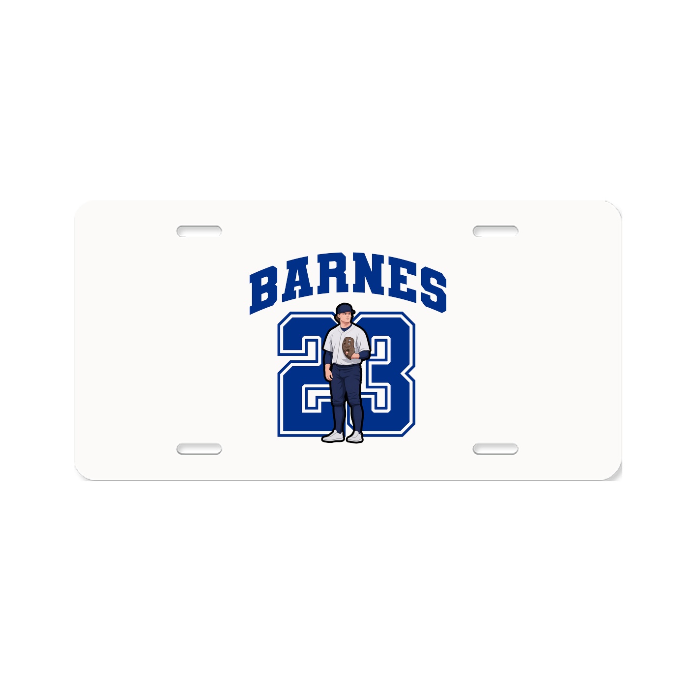 License Plate — Number in Classic