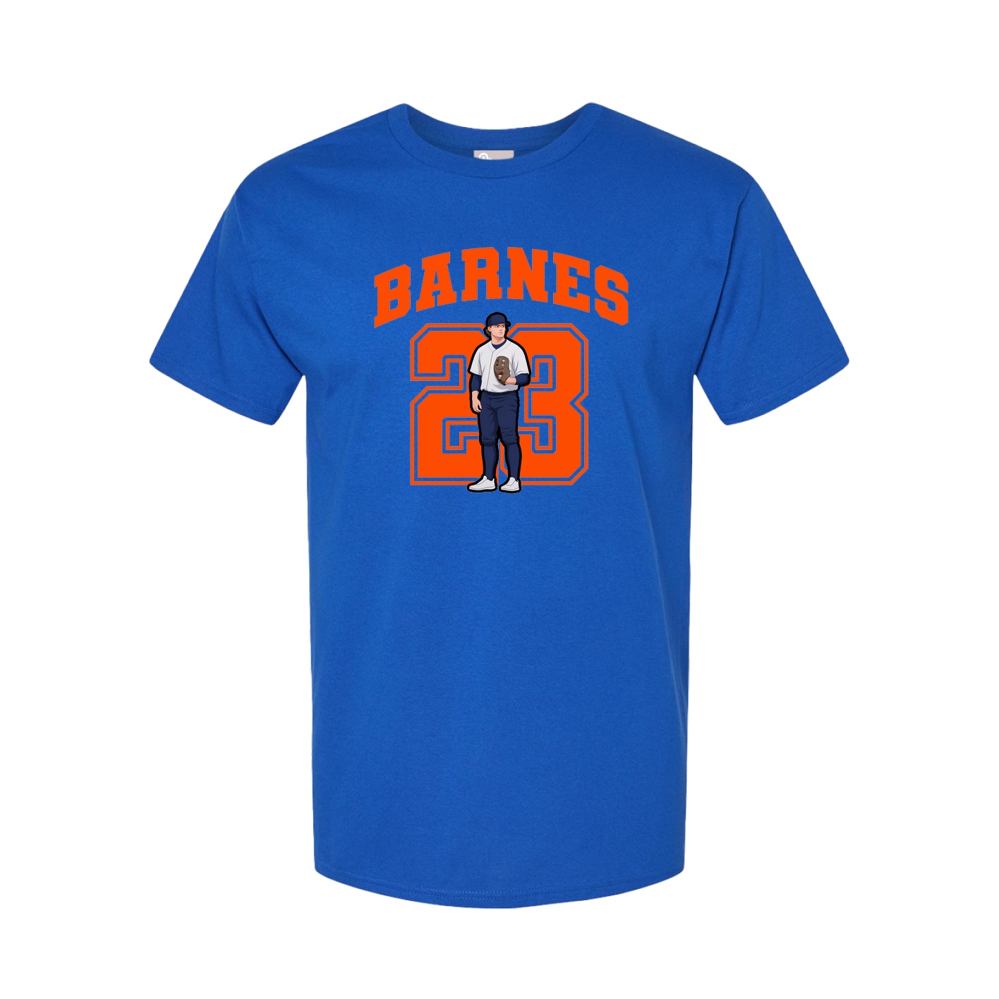 Youth Tee — Number in Royal