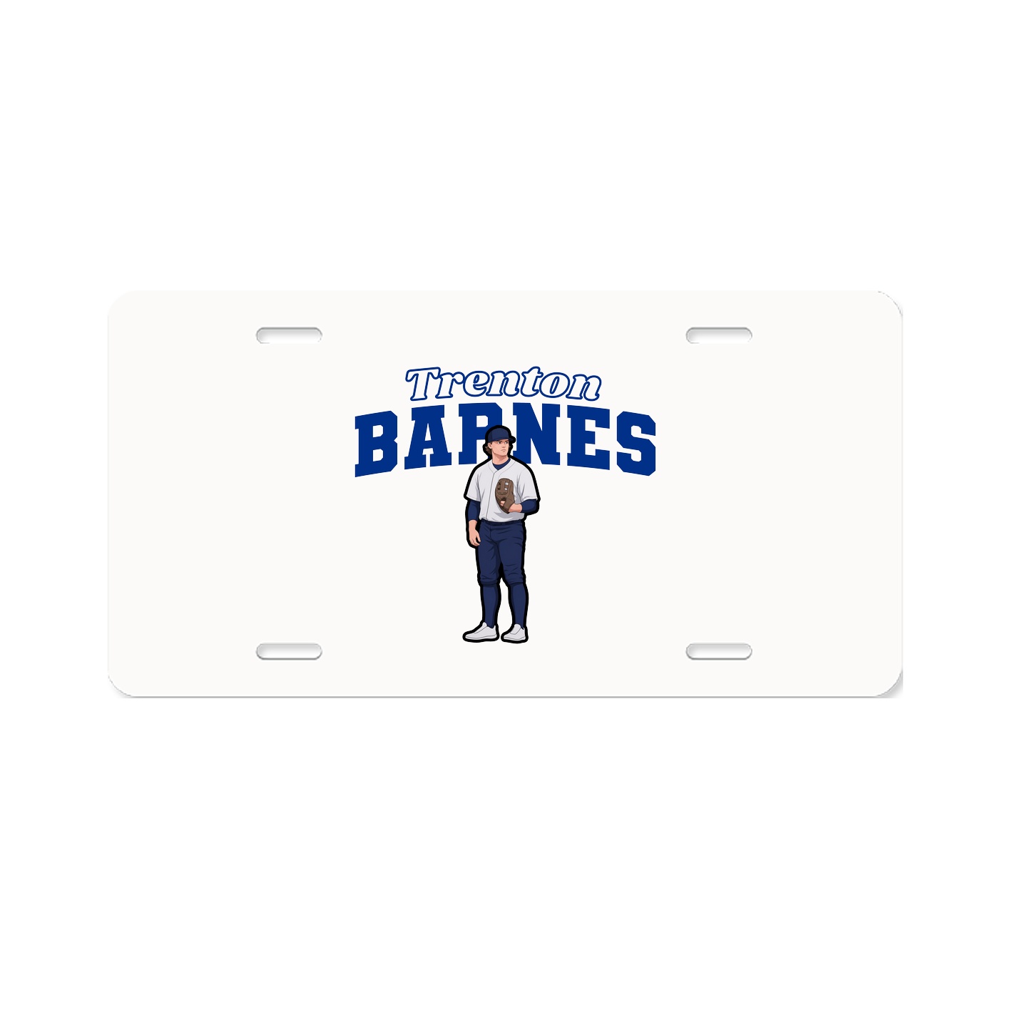 License Plate — Name Arch in Classic