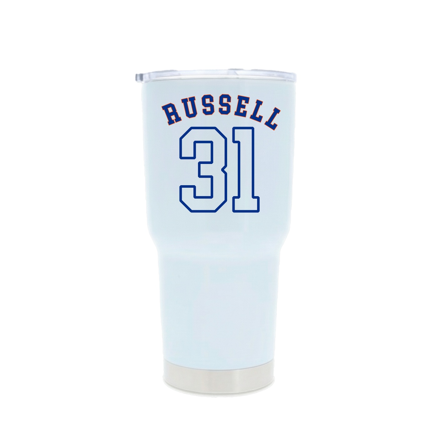 30oz Stainless Steel Tumbler — Shirsey Arch in White