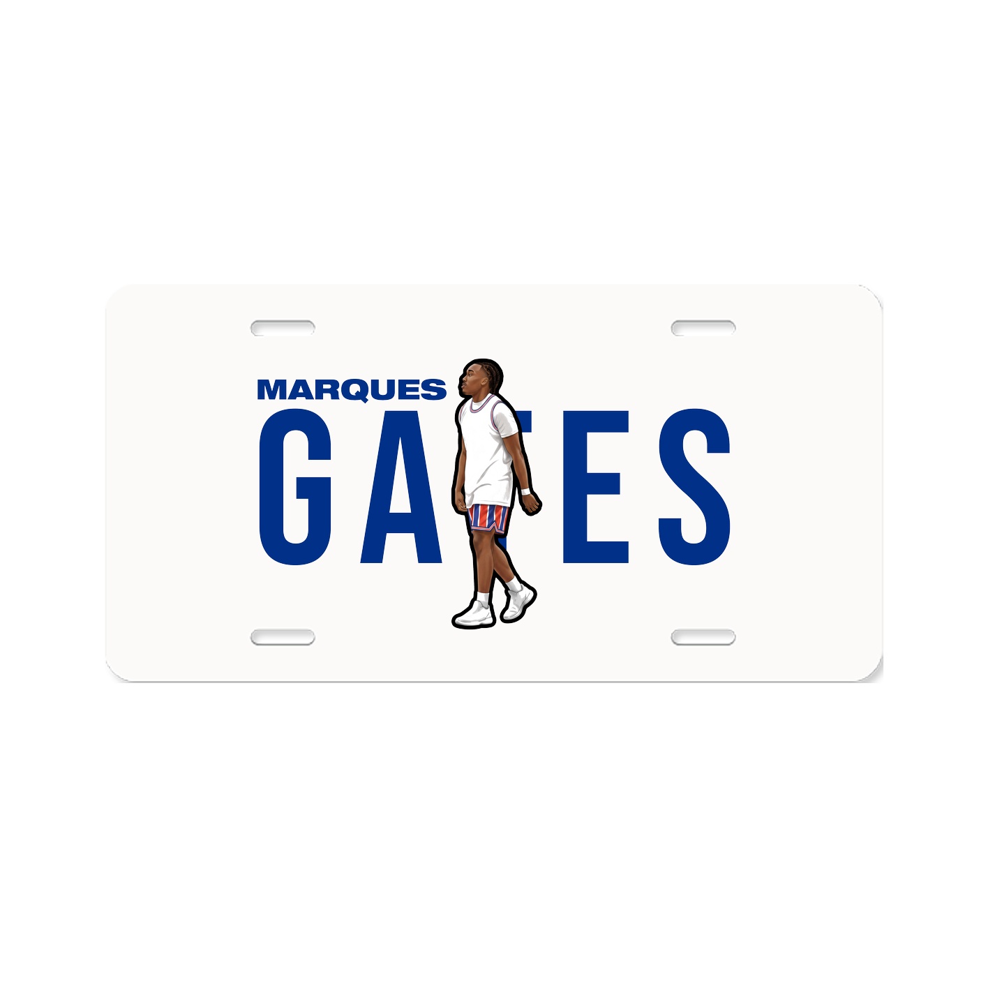 License Plate — Player Name in Classic