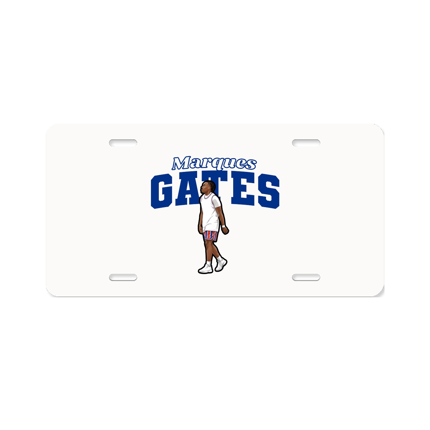 License Plate — Name Arch in Classic