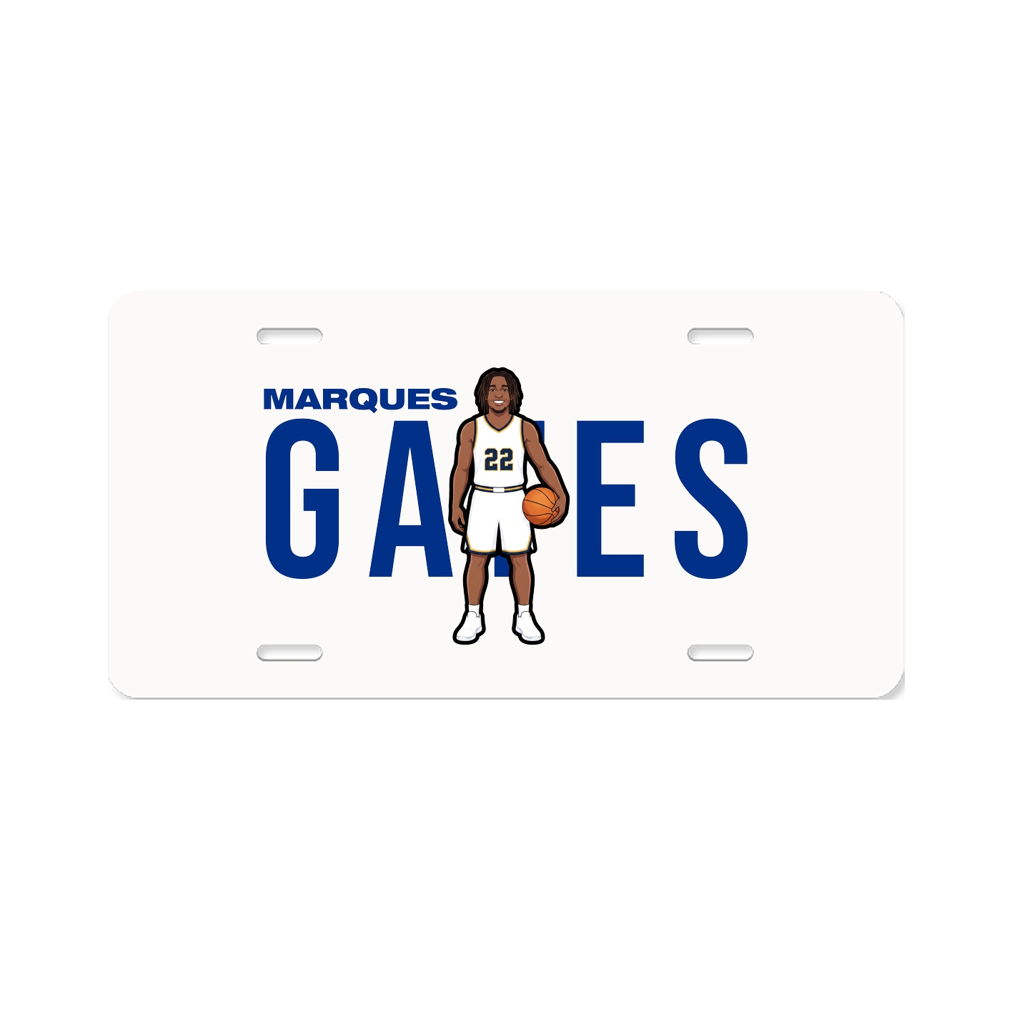 License Plate — Player Name in Classic