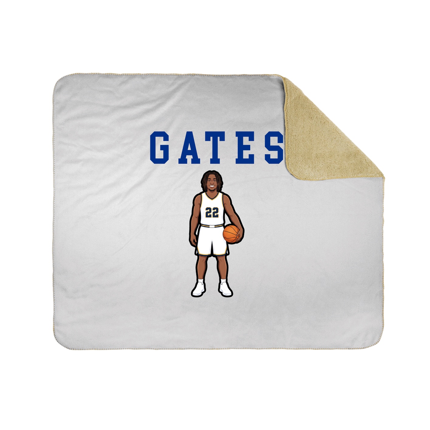 Throw Blanket — Shirsey in White