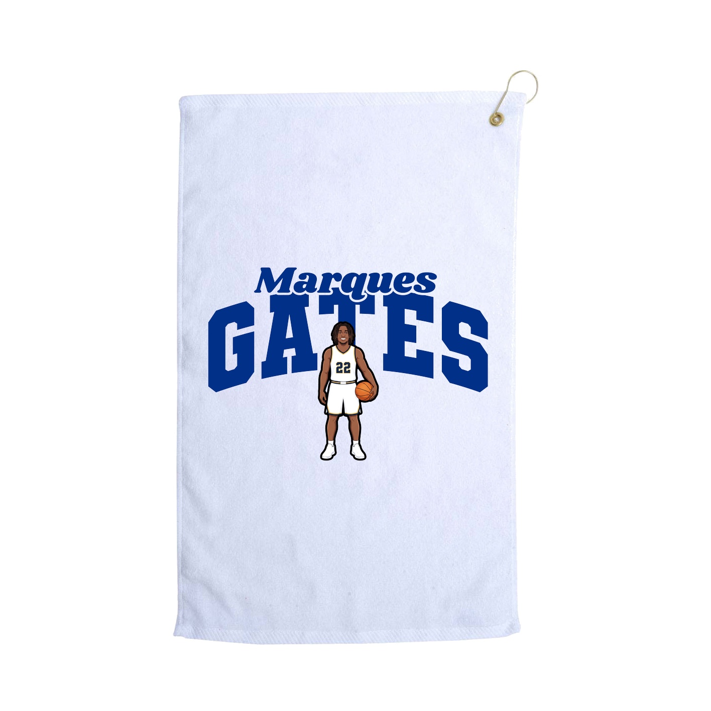 Golf Towel — Signature Arch in White