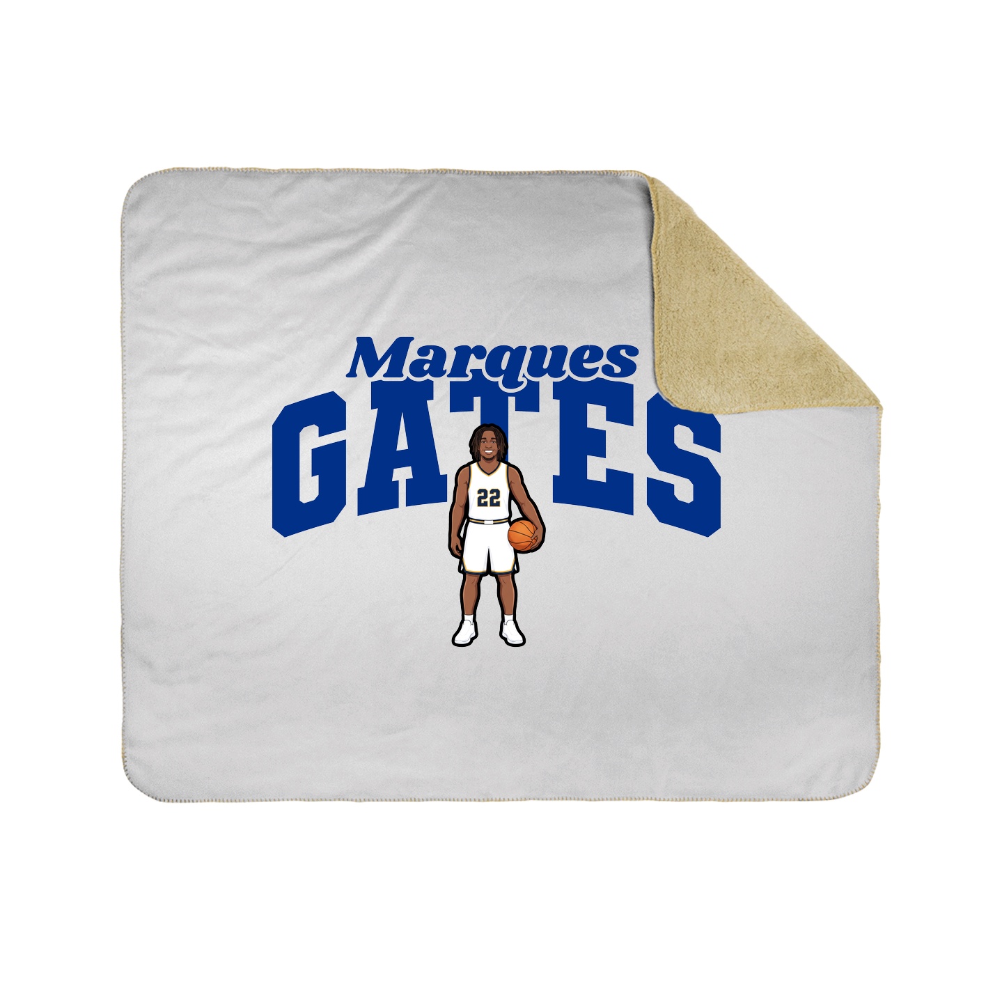 Throw Blanket — Signature Arch in White