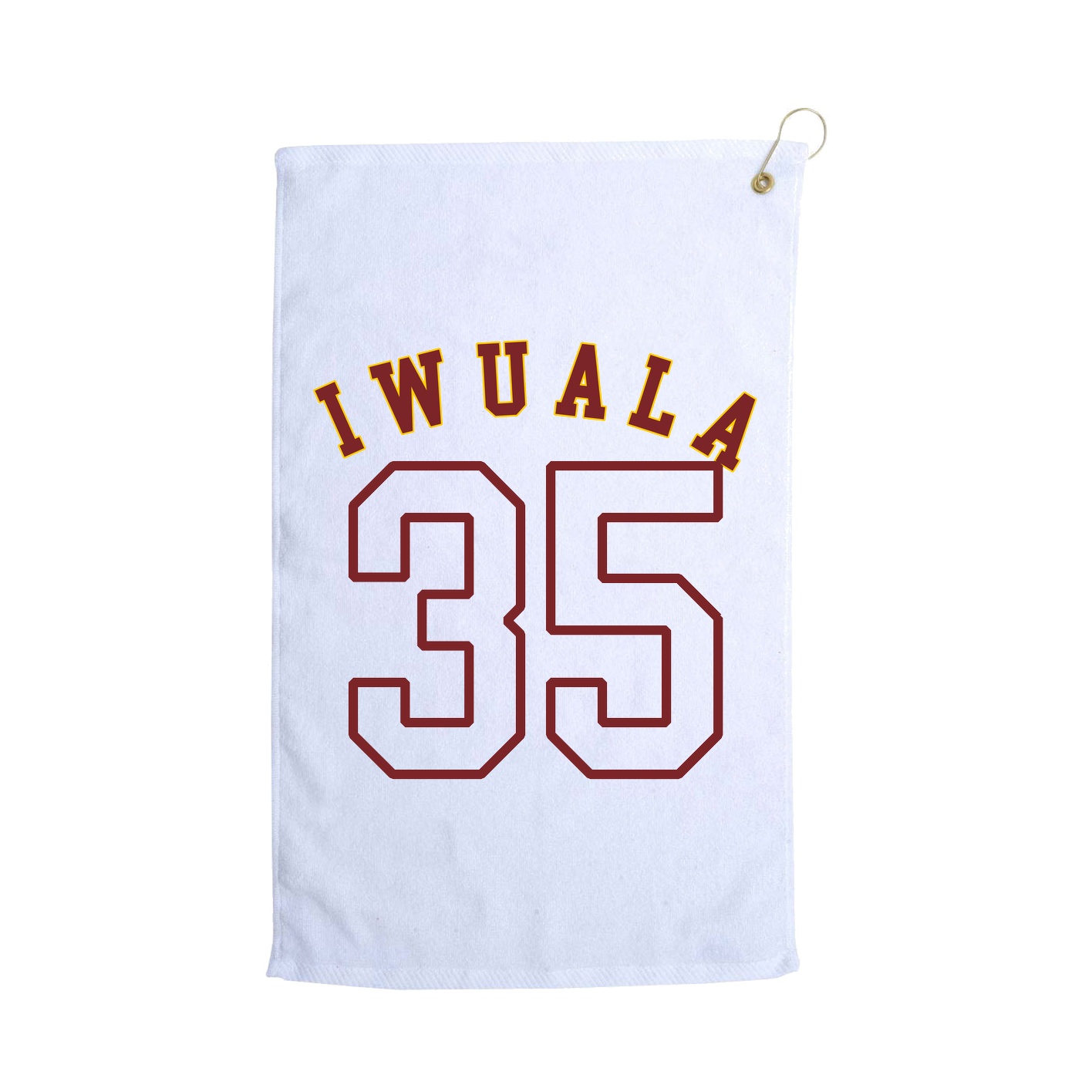 Golf Towel — Shirsey Arch in White