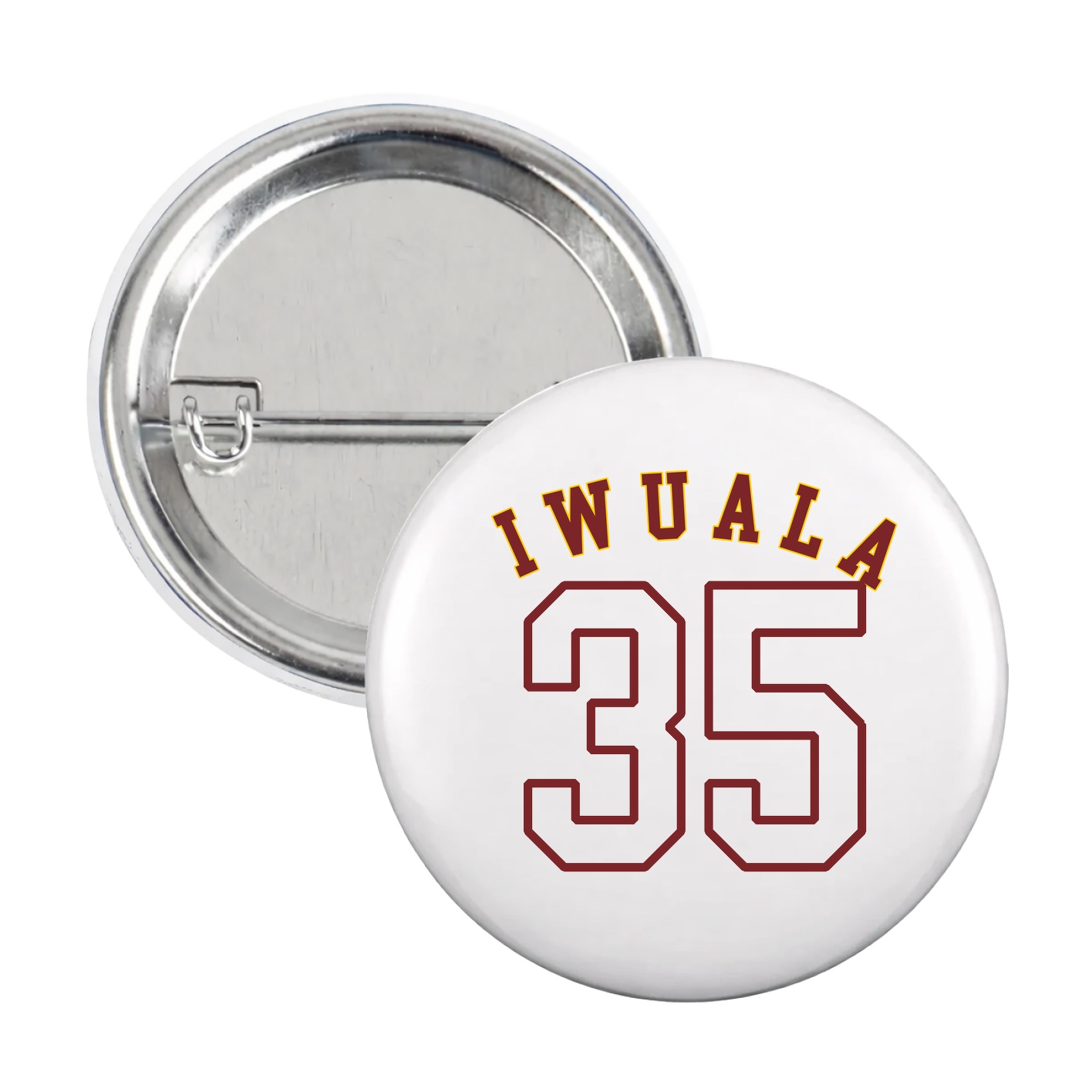 Game Day Button — Shirsey Arch in White