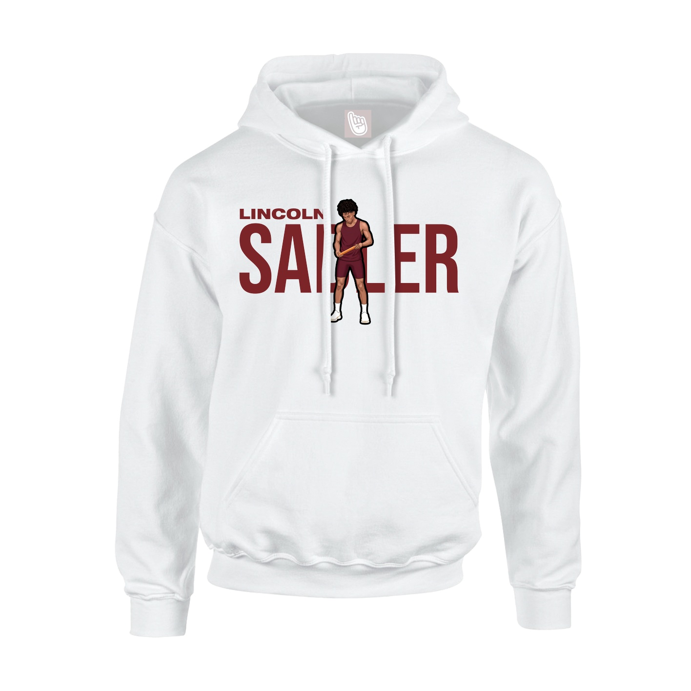 Hoodie — Player Name in White