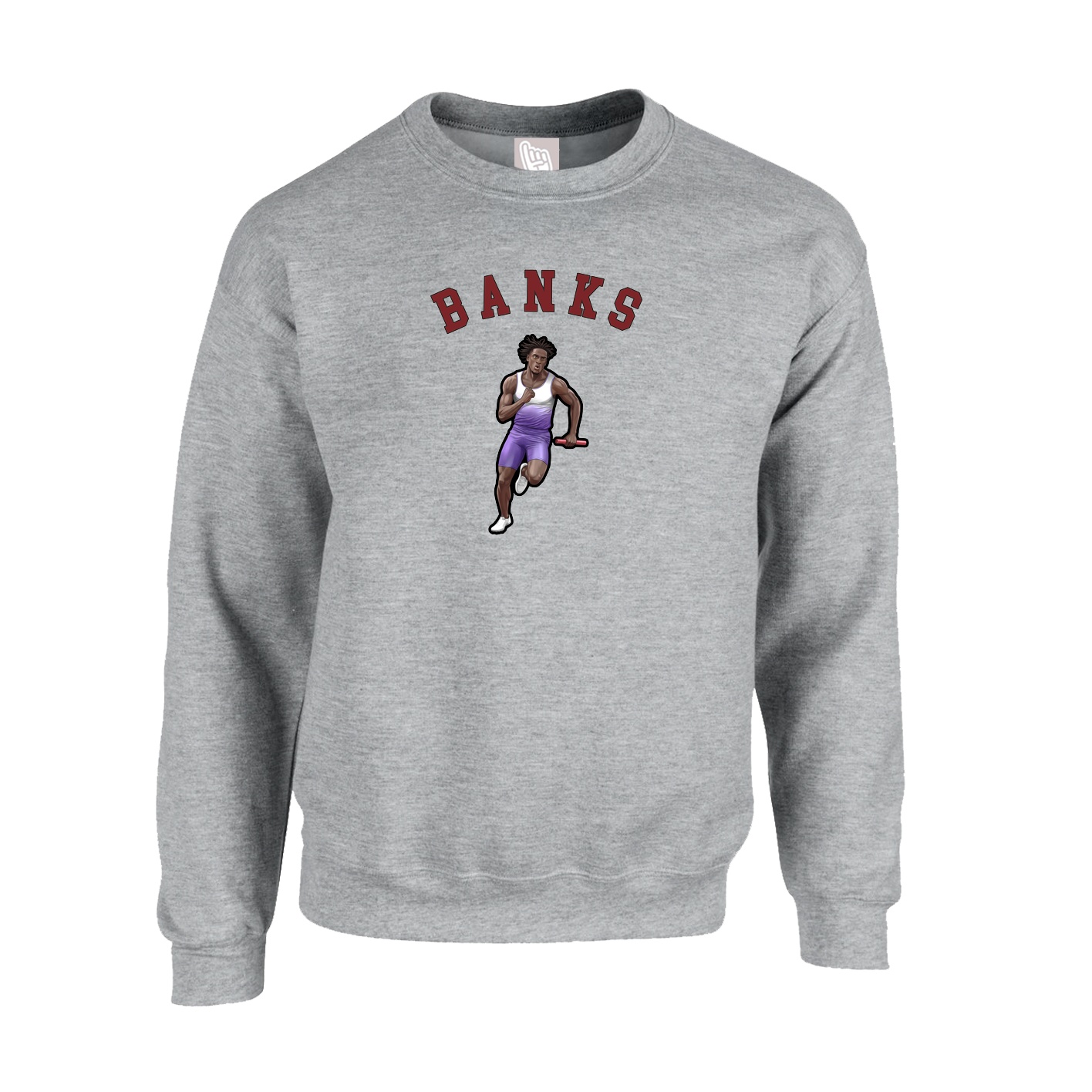 Fleece Crew — Shirsey Arch in Grey