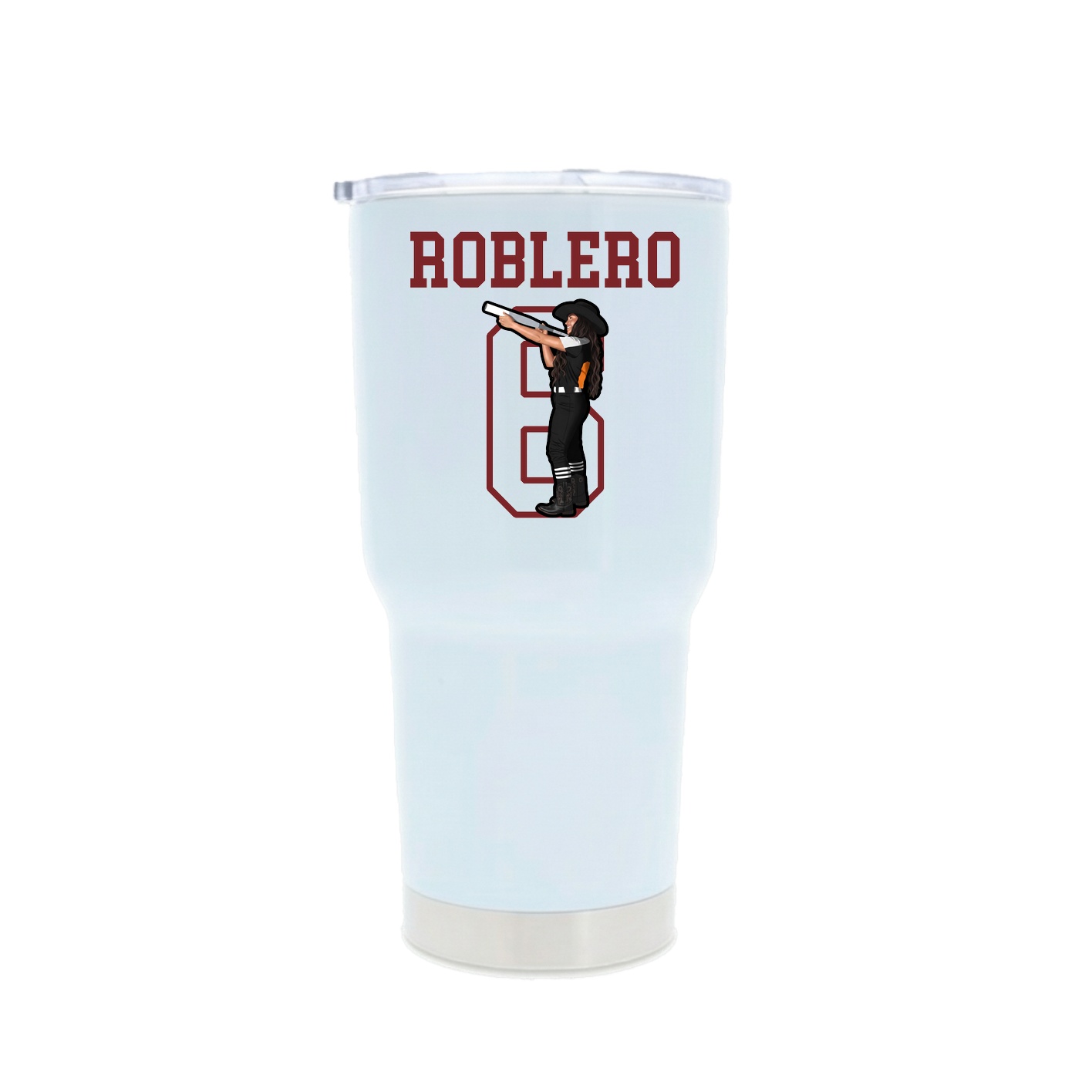 30oz Stainless Steel Tumbler — Shirsey in White