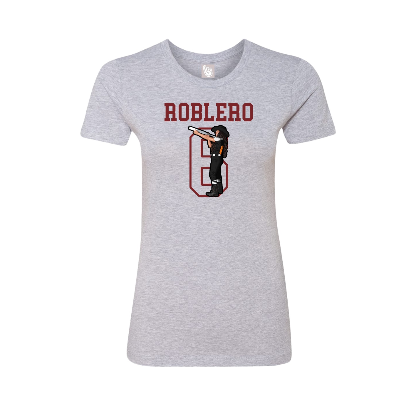 Fitted Women's Tee — Shirsey in Grey
