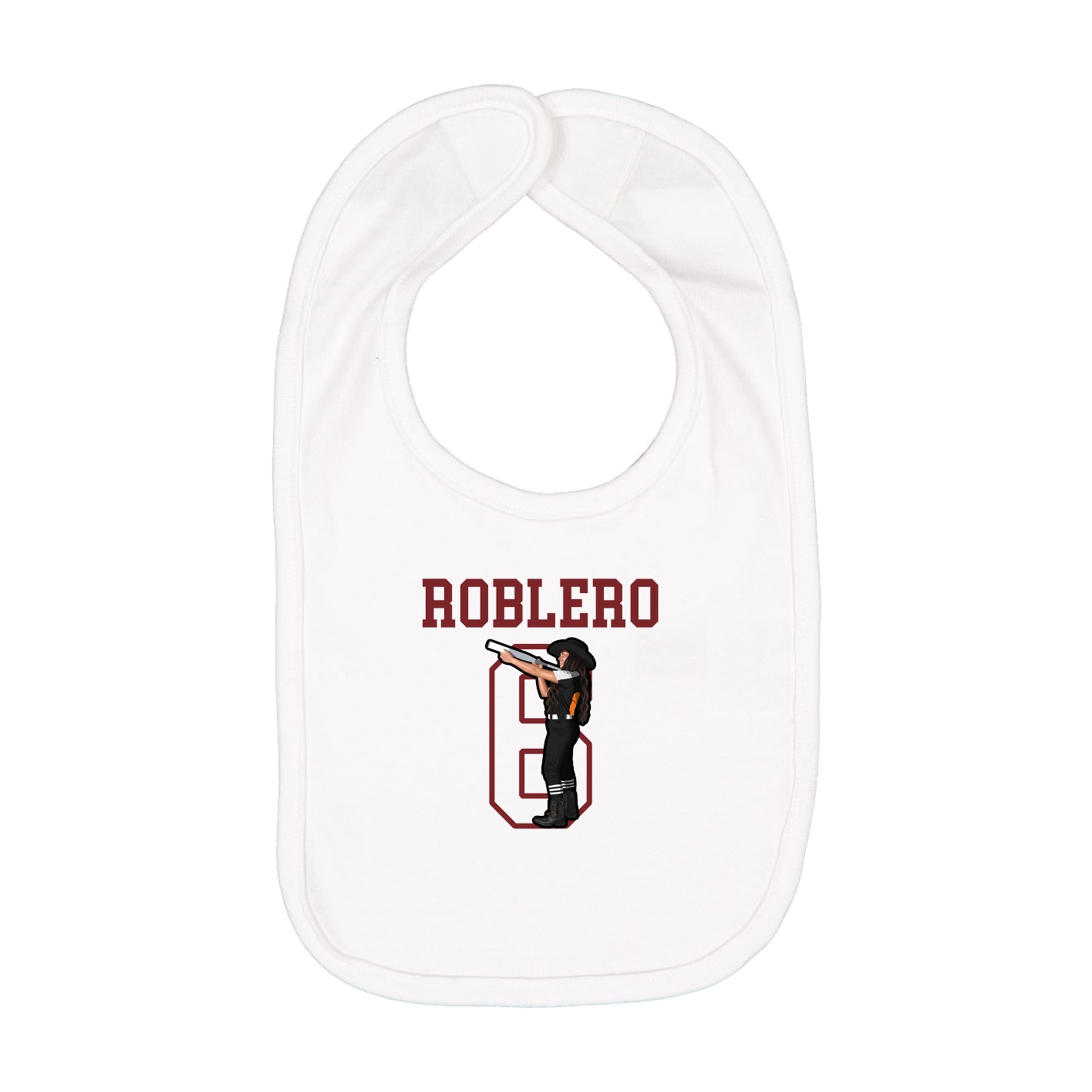 Infant Bib — Shirsey in White