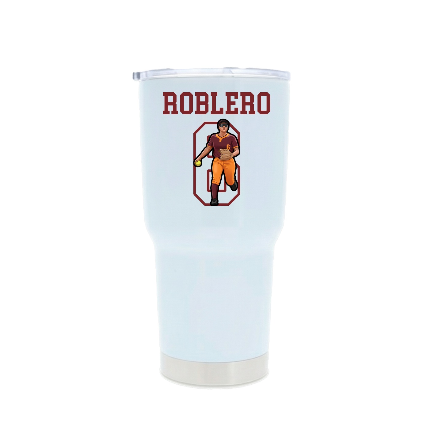 30oz Stainless Steel Tumbler — Shirsey in White