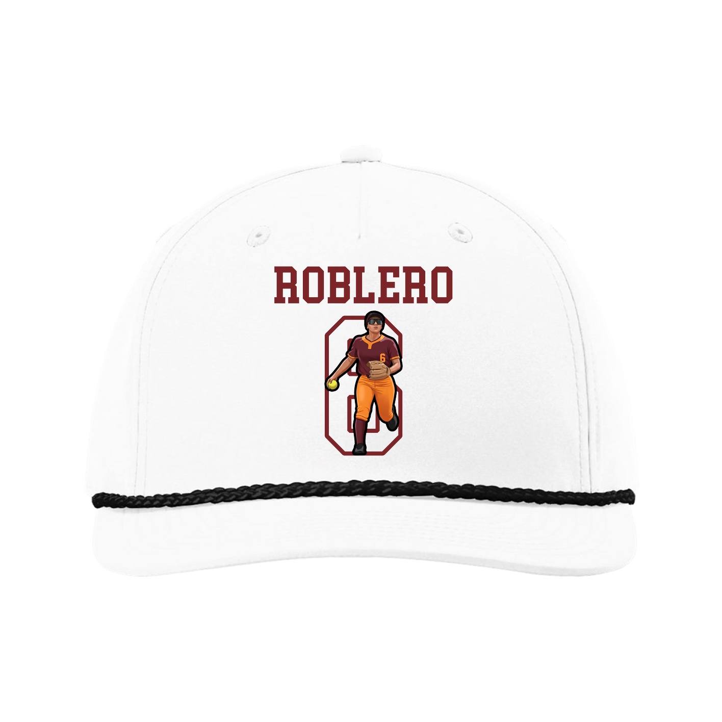 Five-Panel Classic Rope Cap — Shirsey in White