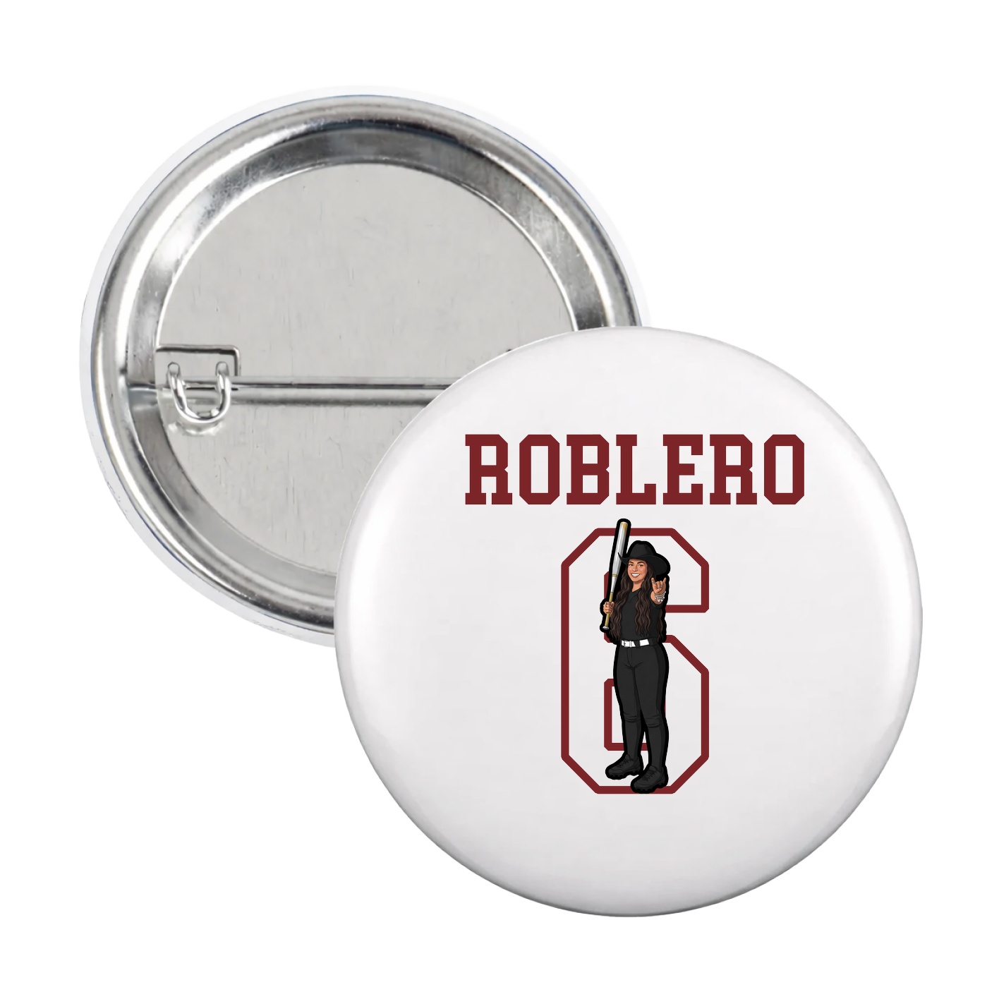 Game Day Button — Shirsey in White