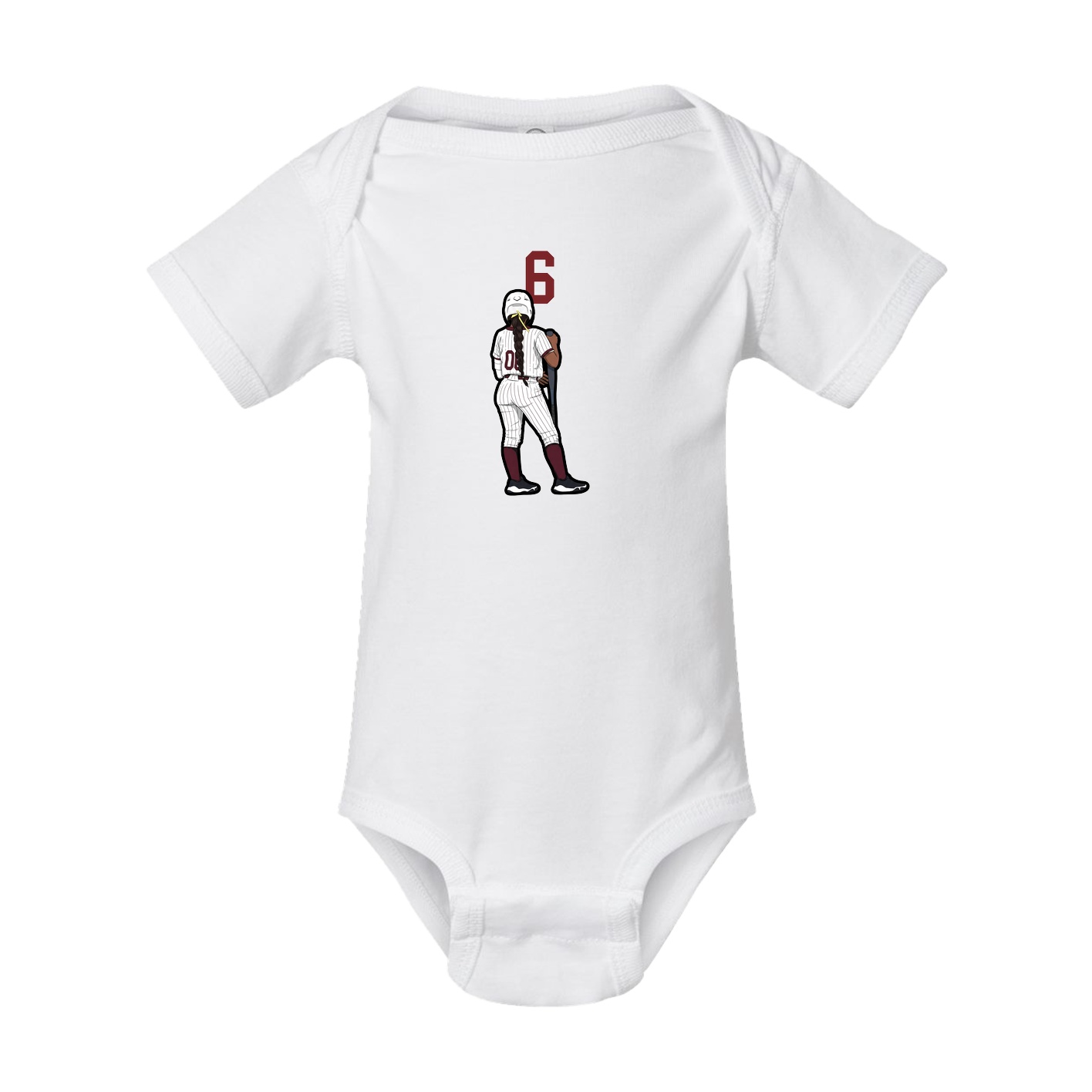 Baby Onesie — Number Top in White