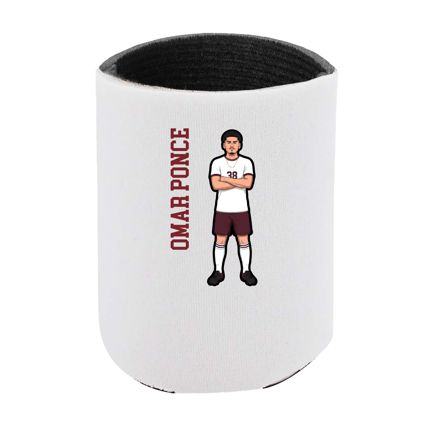 Can Holder — Name Vertical in White