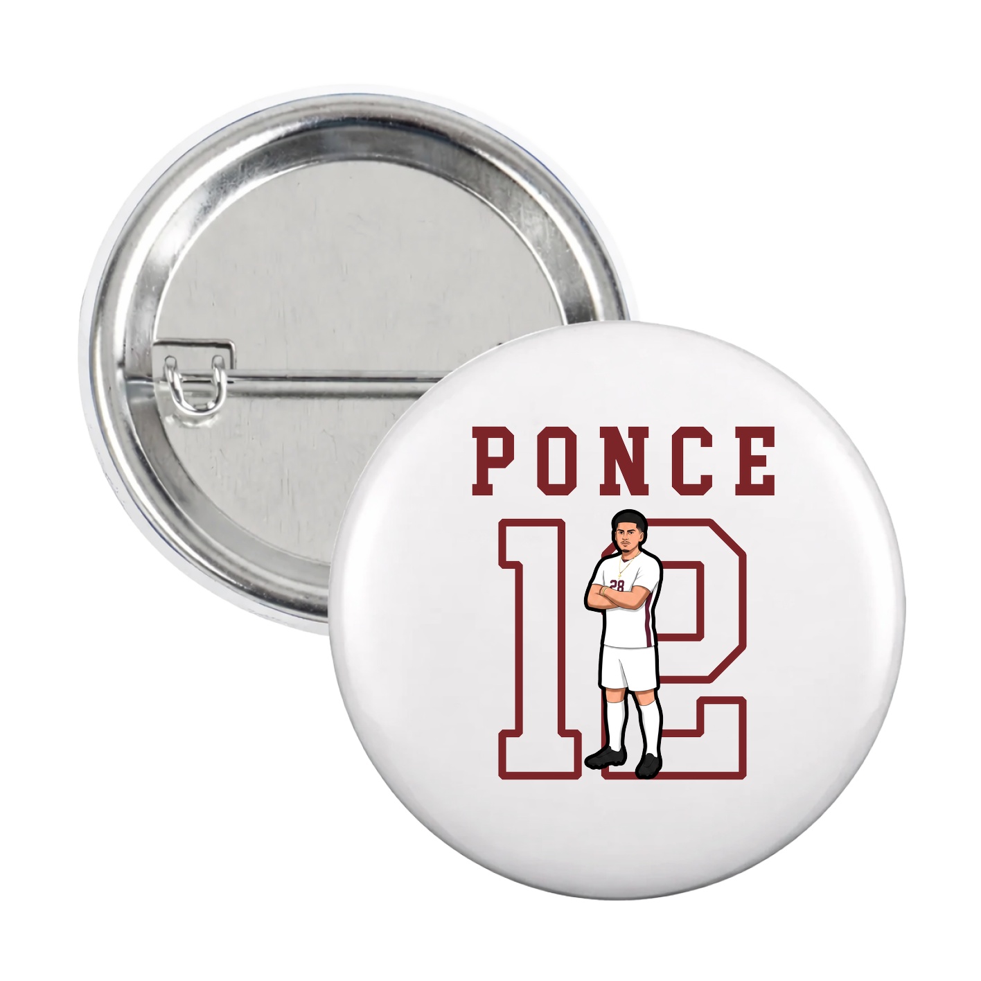 Game Day Button — Shirsey in White